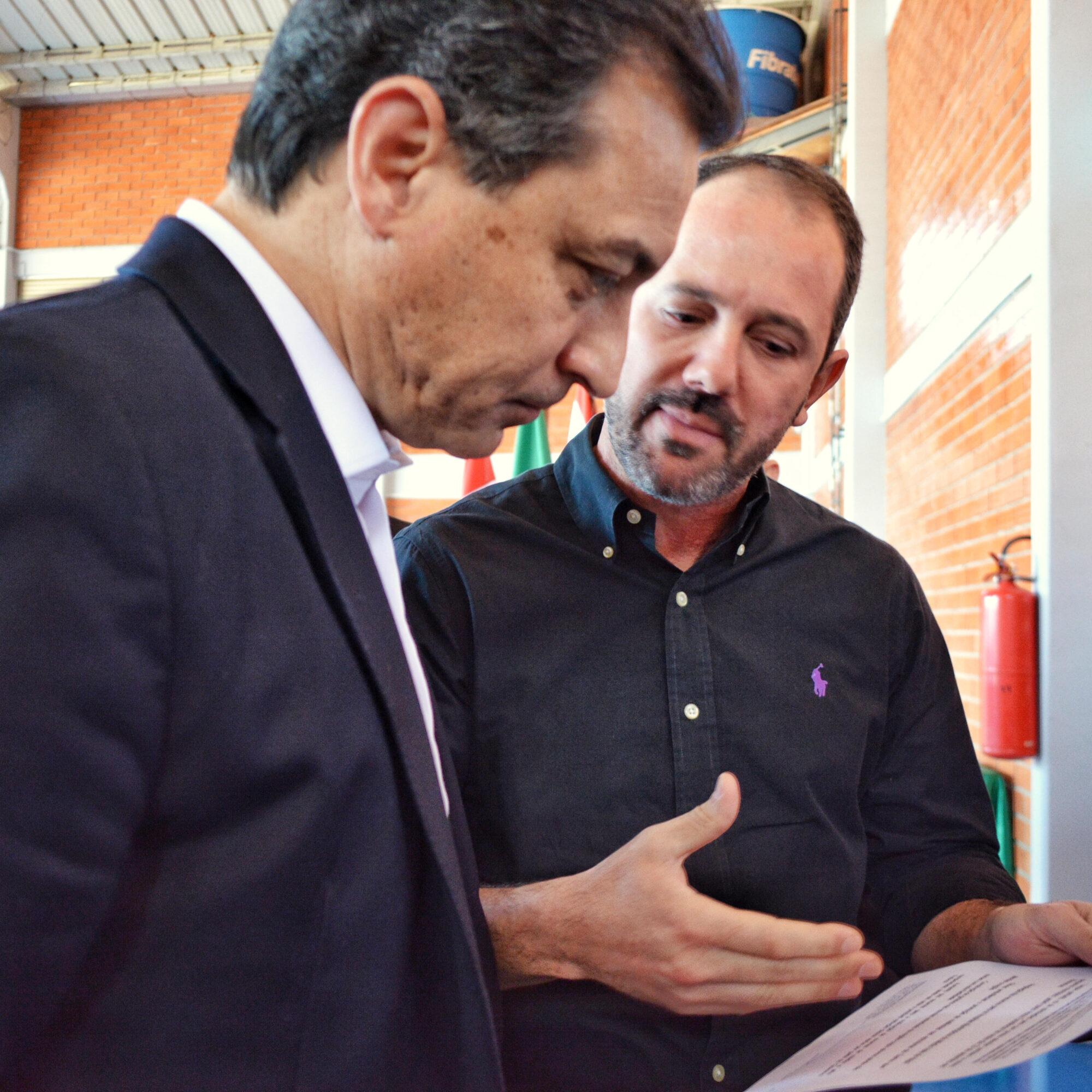 Deputado Laércio Schuster e o governador Carlos Moisés