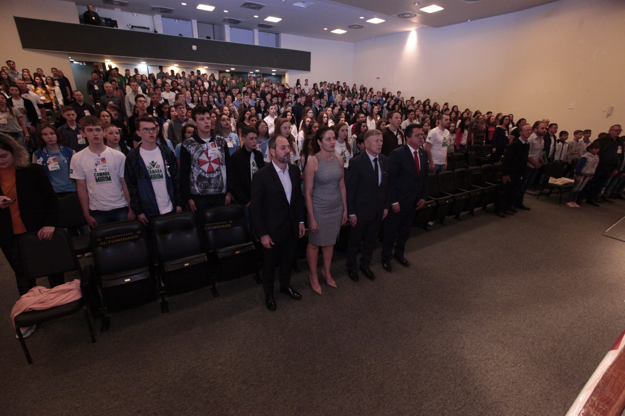 Encontro reúne mais de 500 vereadores mirins no Auditório Antonieta de Barros