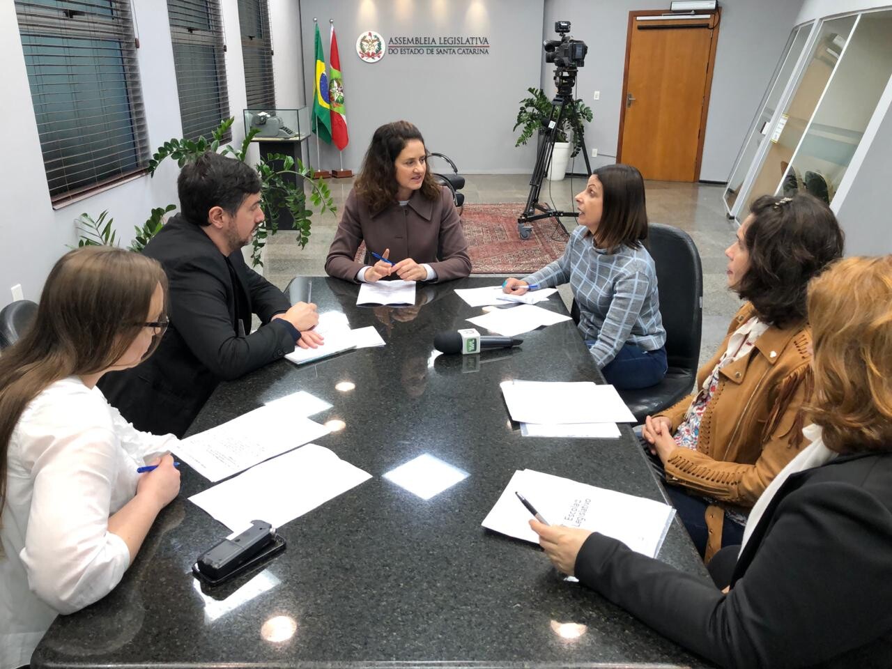 Deputada Marlene Fengler concede entrevista sobre os dois anos do EAD da Escola do Legislativo