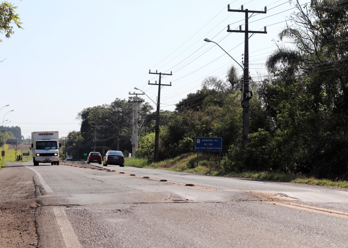 Rodovia importante para o escoamento da produção do Oeste e Extremo Oeste está em condições ruins. Foto: Divulgação.