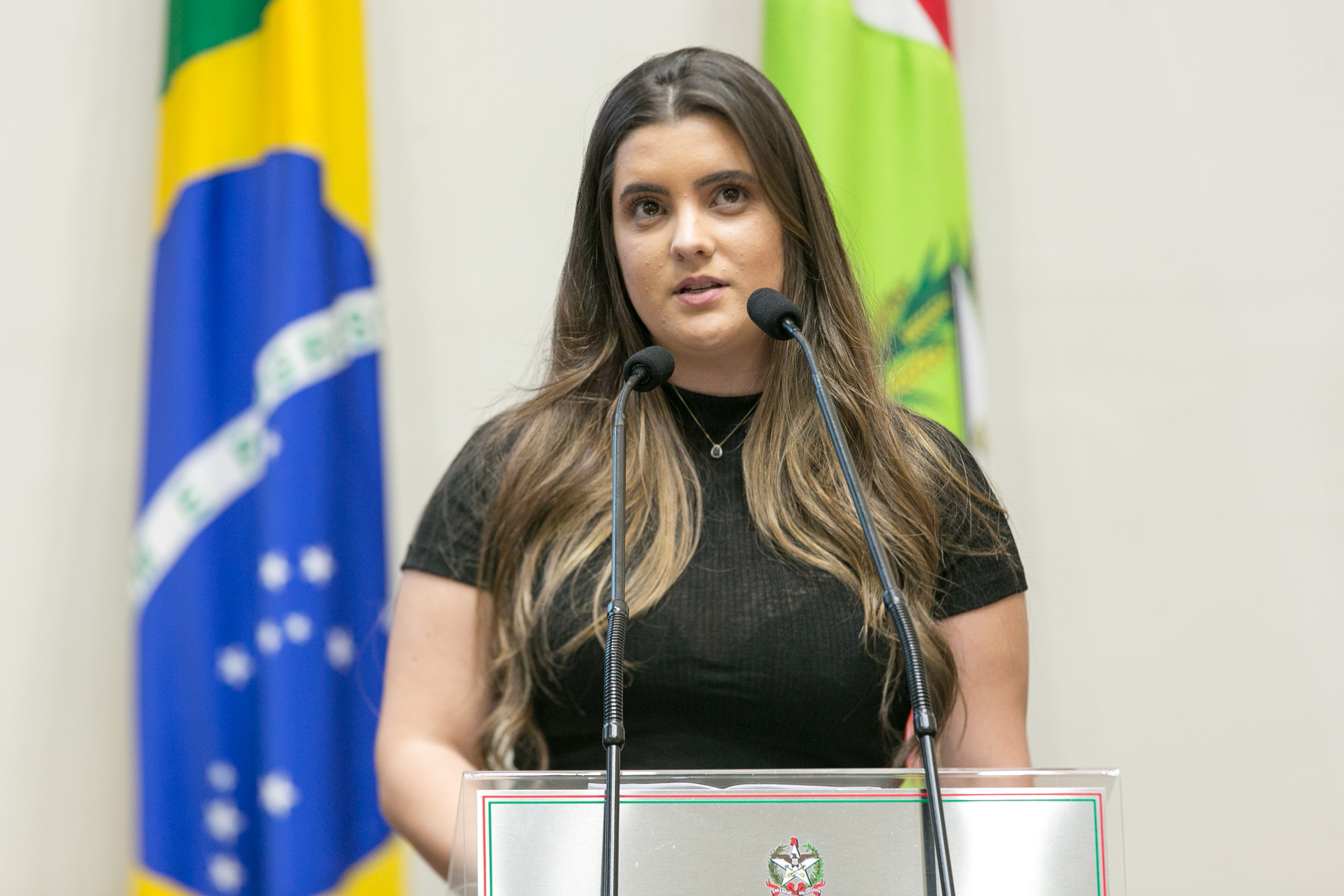 Letícia Rodrigues Rodrigues Martins, presidente do Centro Acadêmico Cinco de Julho da Udesc