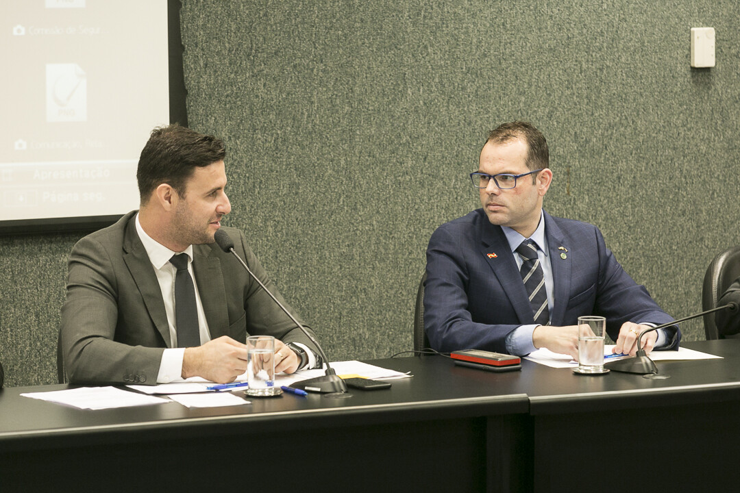 Deputado Felipe Estevão e o secretário nacional da Pesca, Jorge Seif Júnior