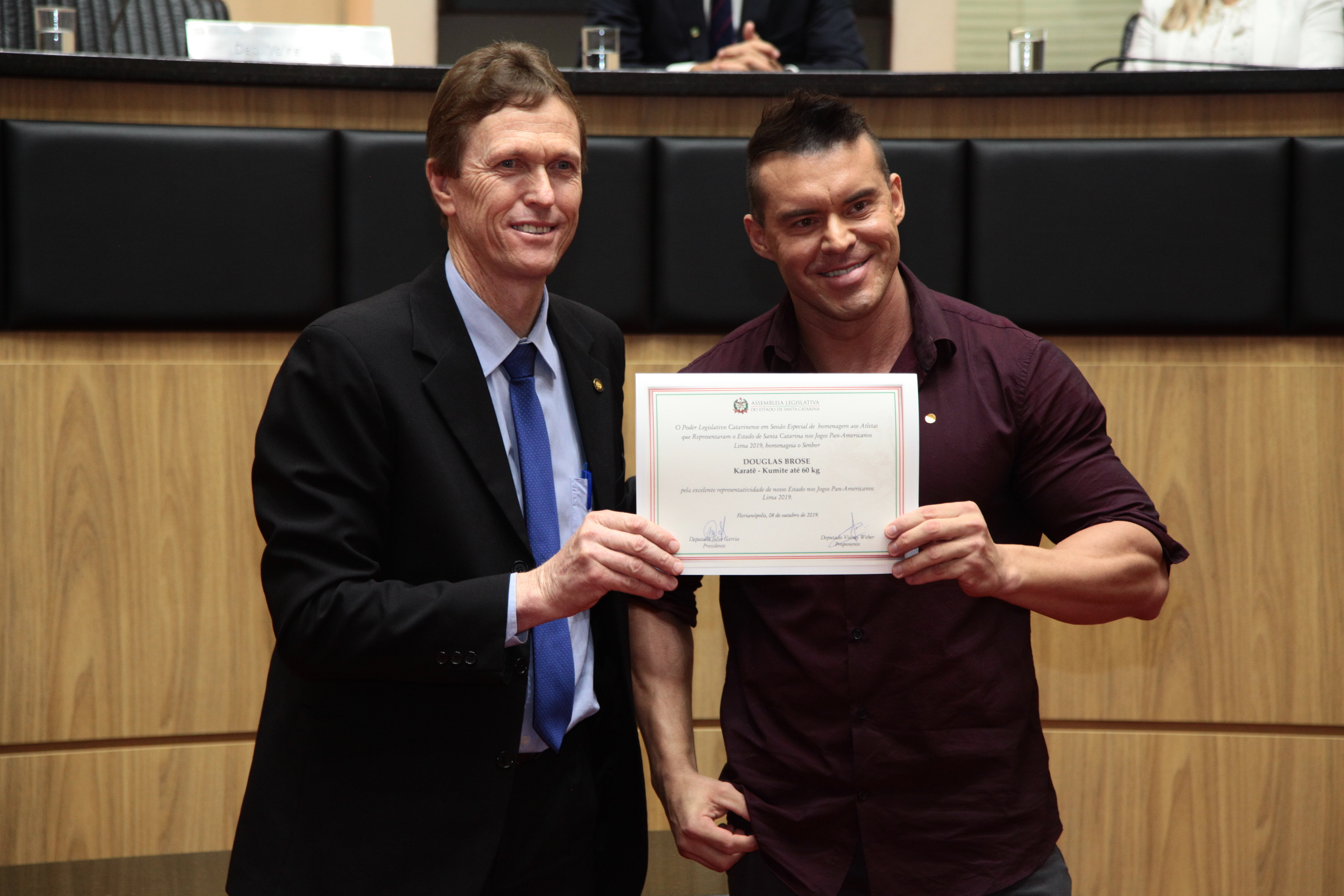 Sessão Especial - Homenagem os atletas de Santa Catarina que participaram dos Jogos Pan-Americanos