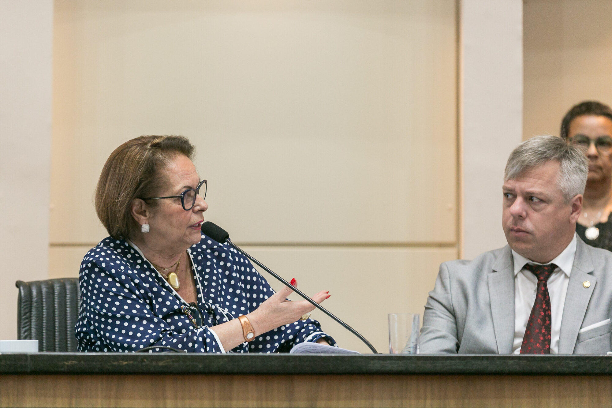 Deputada Ada de Luca e deputado Fabiano da Luz