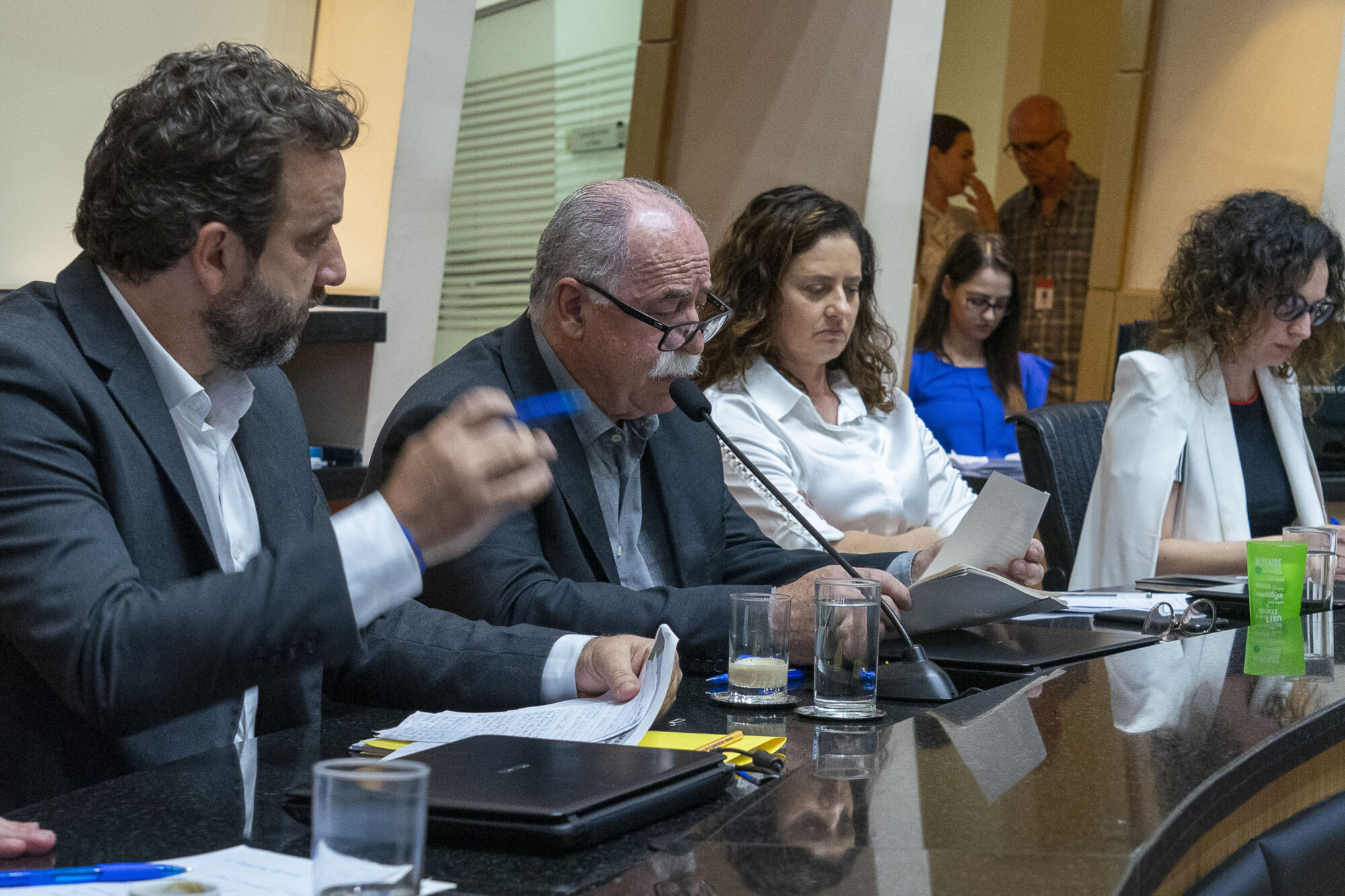 Deputados Jerry Comper, Romildo Titon e Marlene Fengler