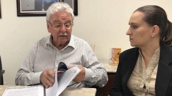 Deputado Moacir Sopelsa e diretora do IGP, Angela Coelho