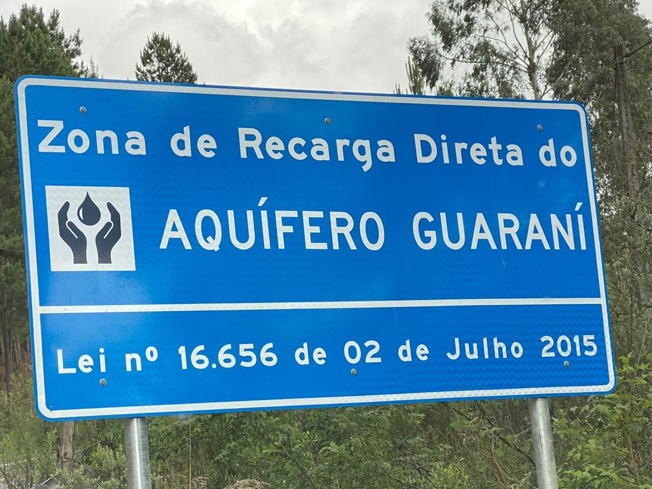 Placa do Aquífero Guarani em Urubici