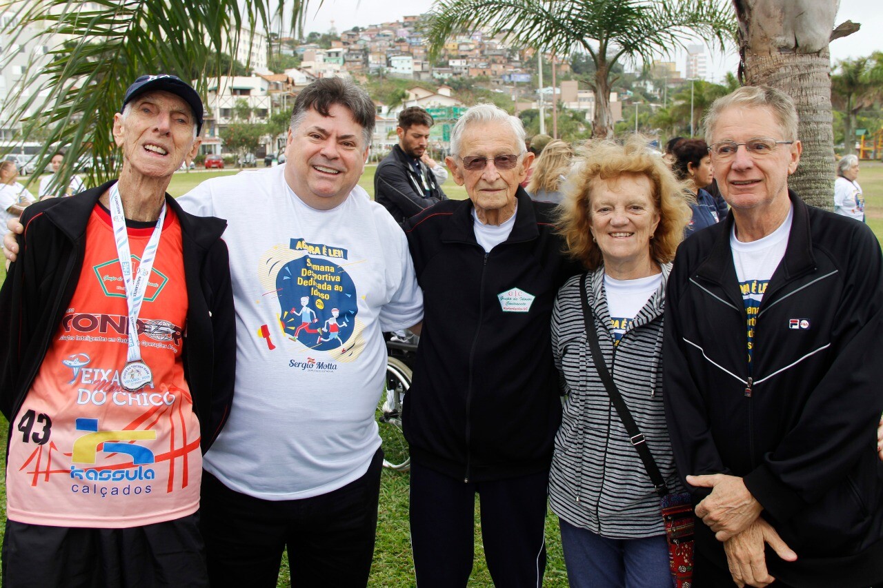 Deputado Sergio Motta na Semana Desportiva Dedicada ao Idoso, em Florianópolis FOTOS: Leandro Oliveira/Divulgação