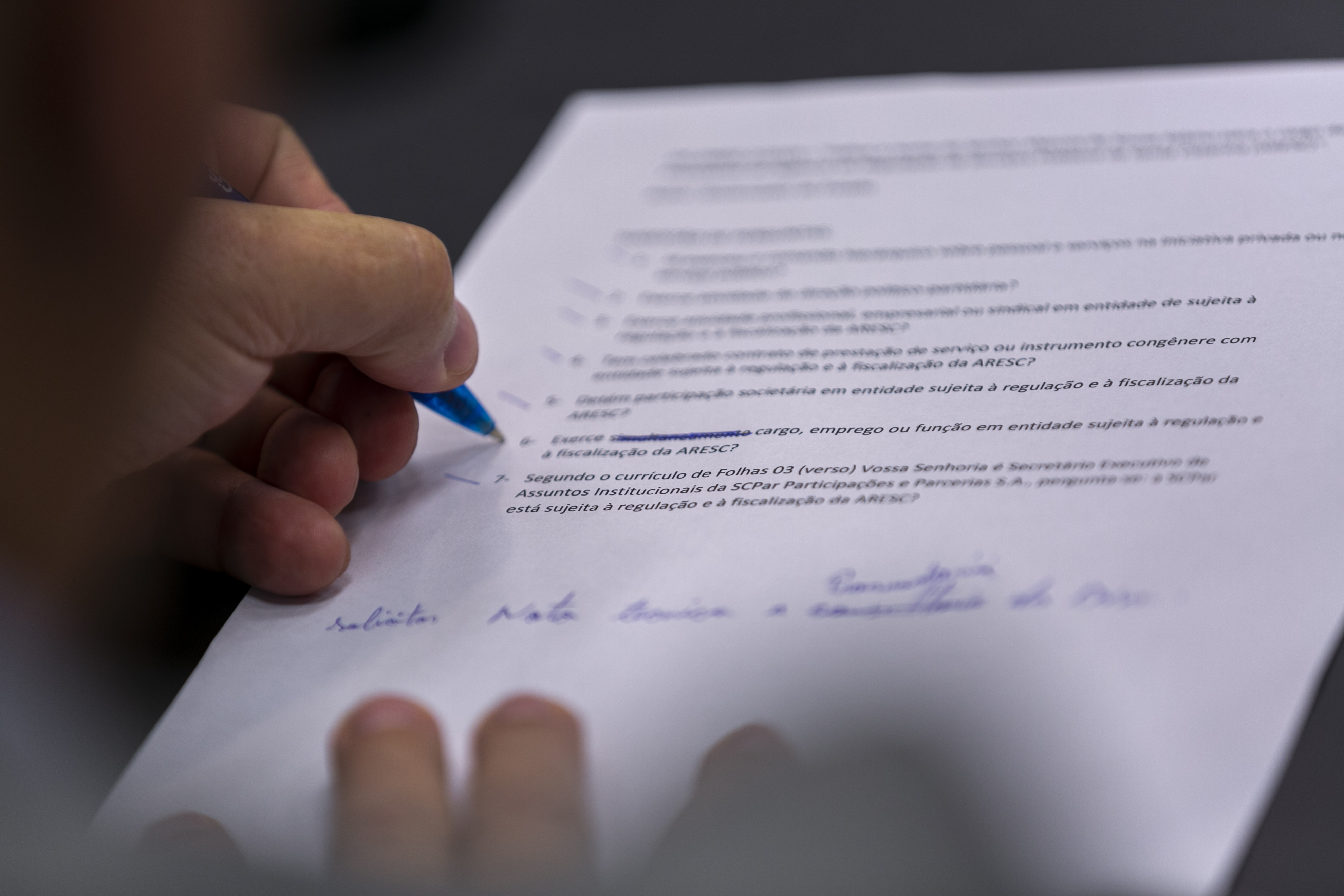 SABATINA – Deputados Estaduais Questionam Pleiteante ao Cargo de Presidente da Aresc