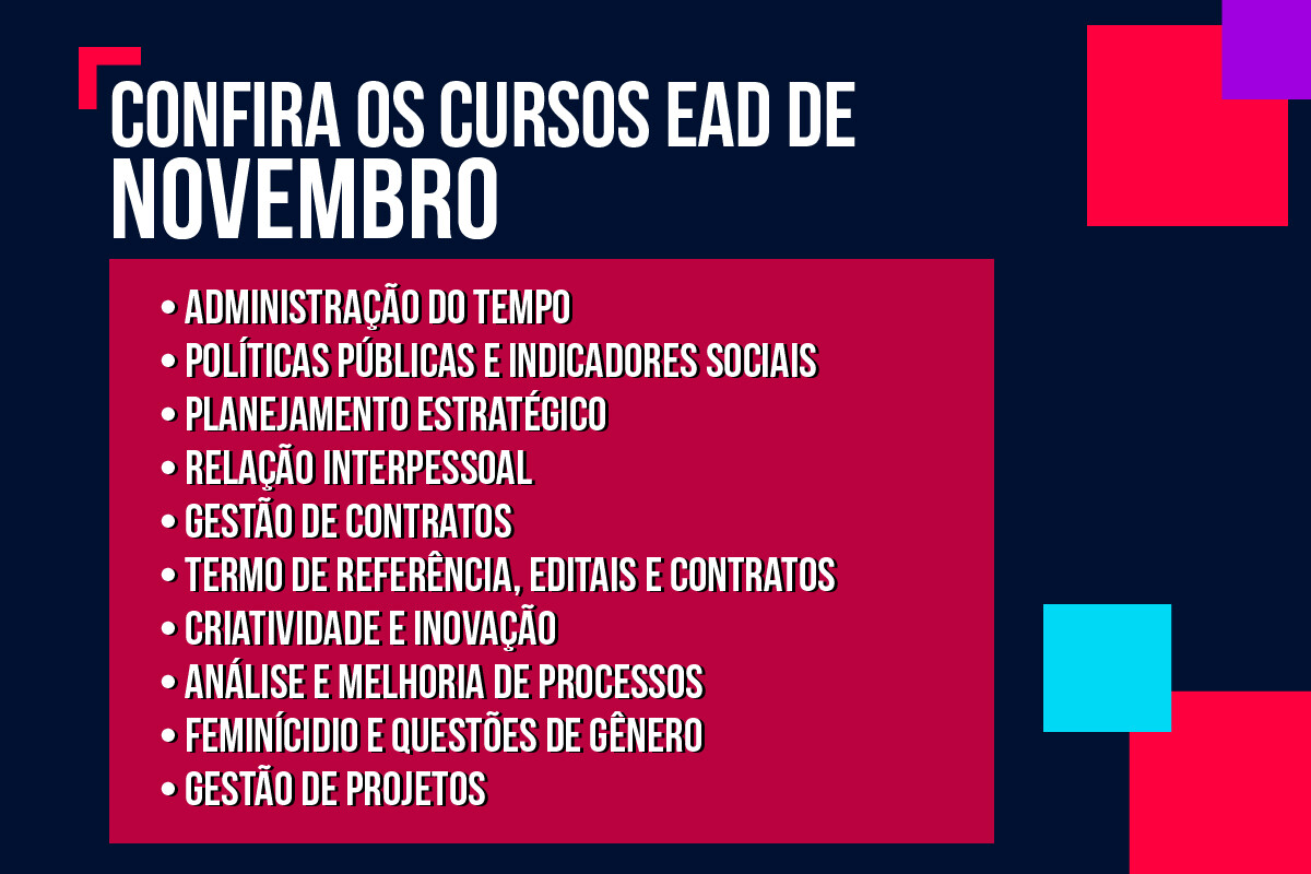 Estão abertas as inscrições para cursos online da Escola do Legislativo