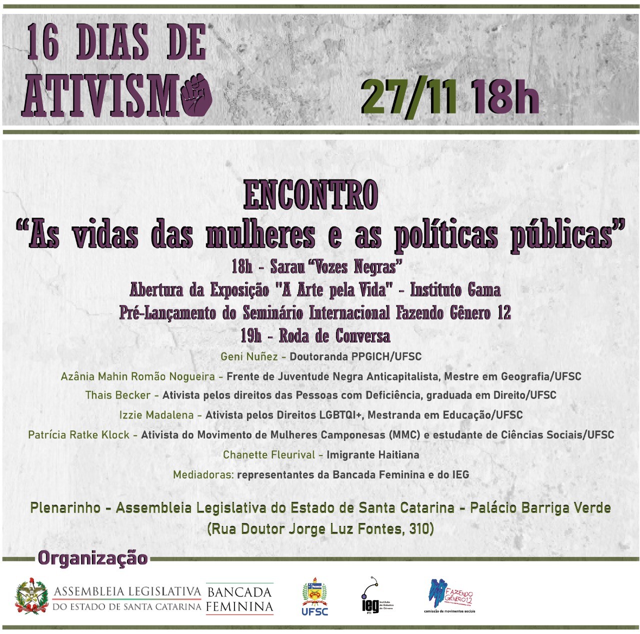 Encontro debate as vidas das mulheres e as políticas públicas