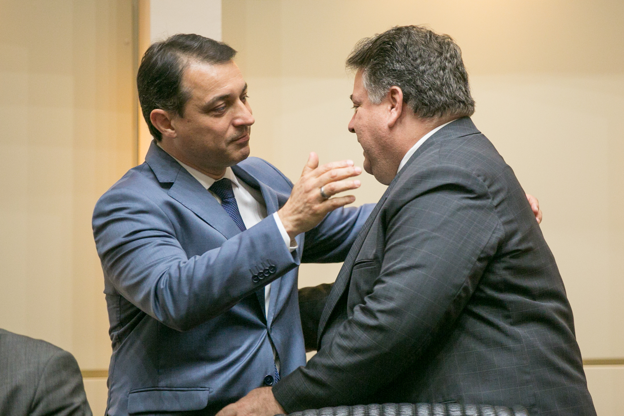 Governador Carlos Moisés e Deputado Sergio Motta (PRB)