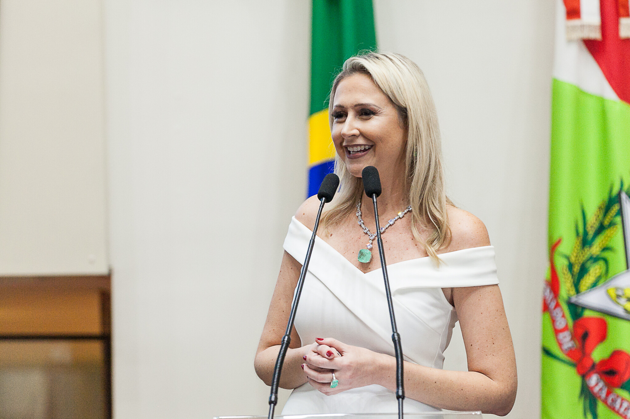 Anna Carolina toma posse e consolida maior bancada feminina da história de SC