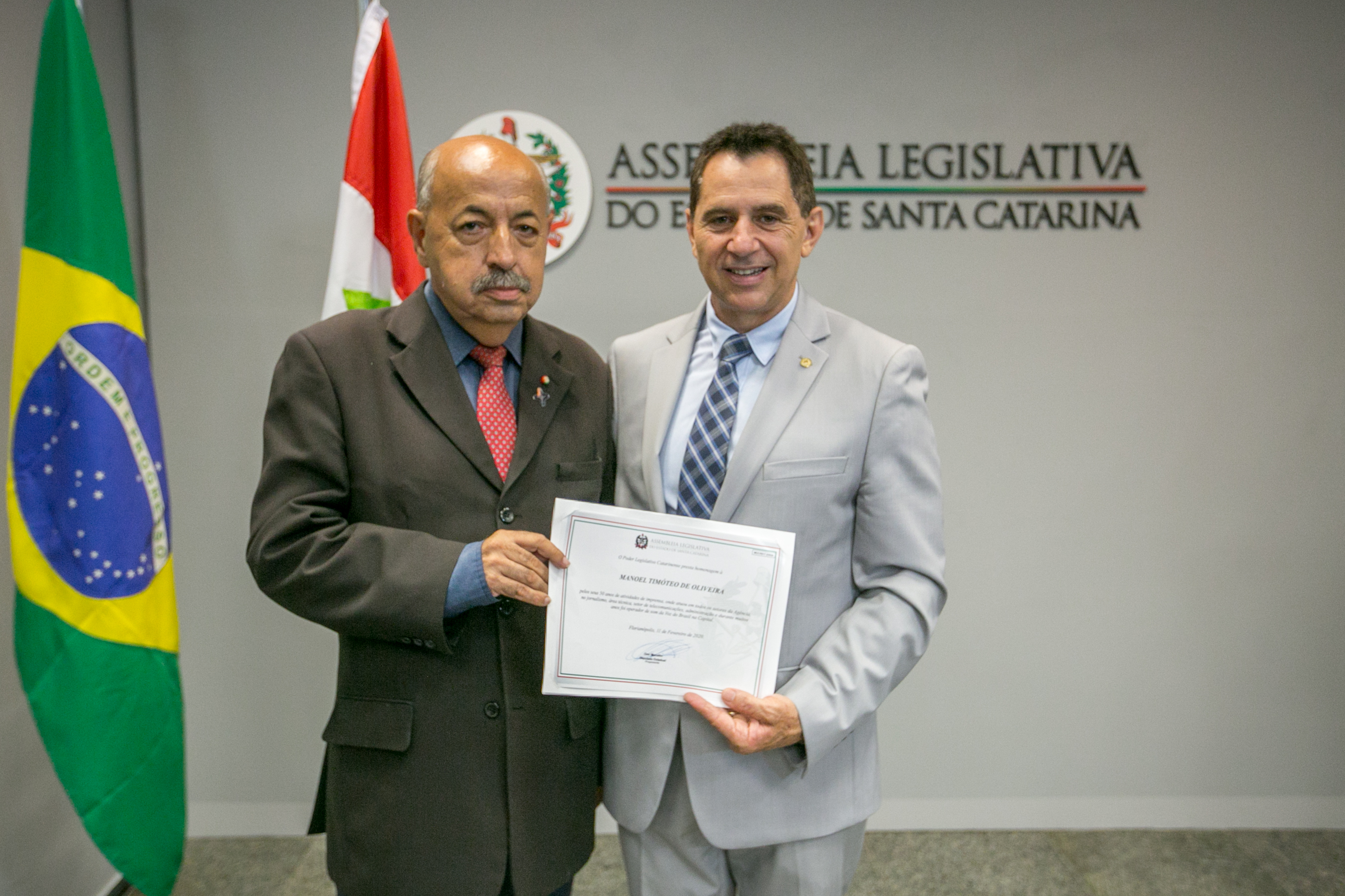 Manoel Timóteo de Oliveira e Deputado Coronel Mocellin (PSL)