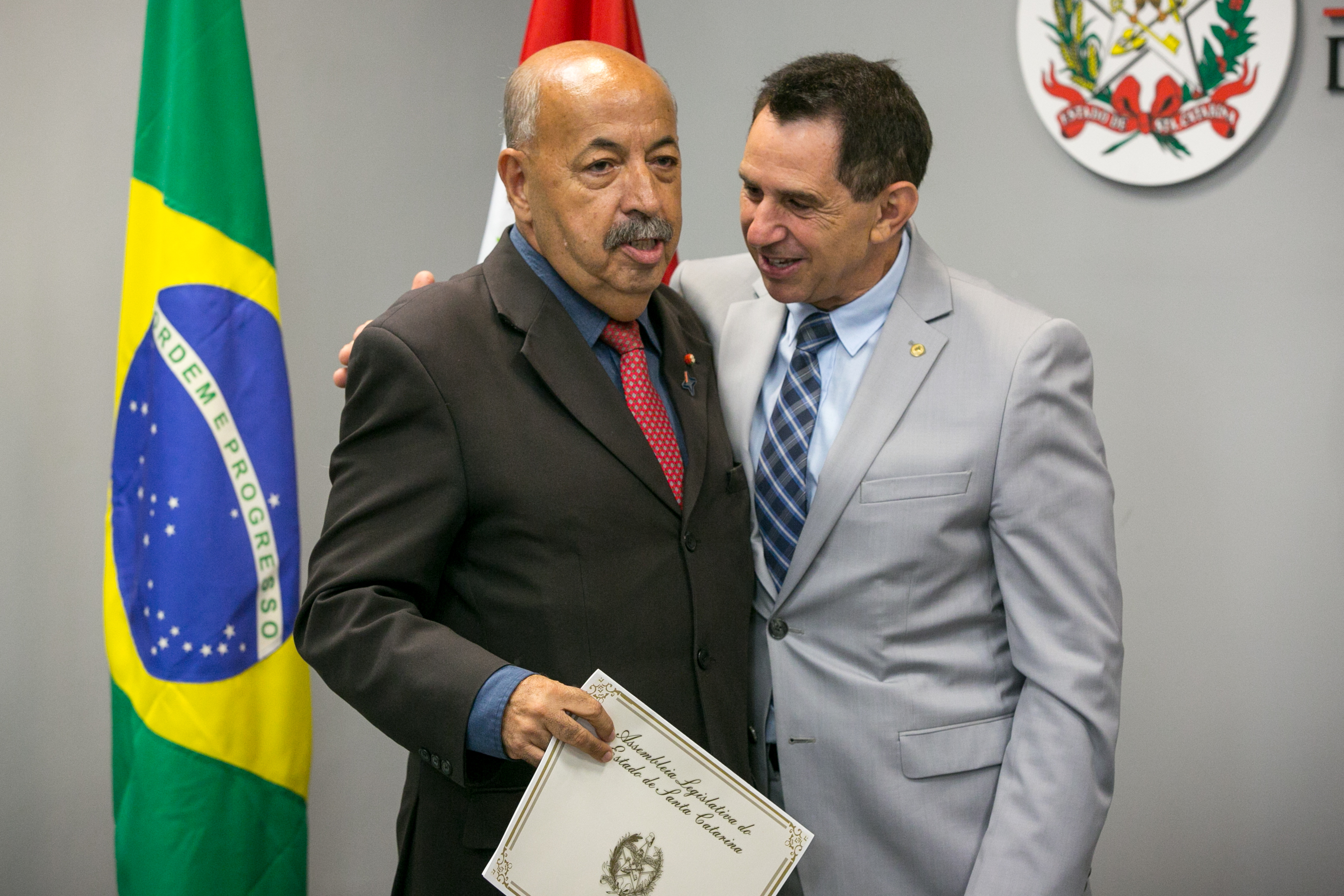 Manoel Timóteo de Oliveira e Deputado Coronel Mocellin (PSL)
