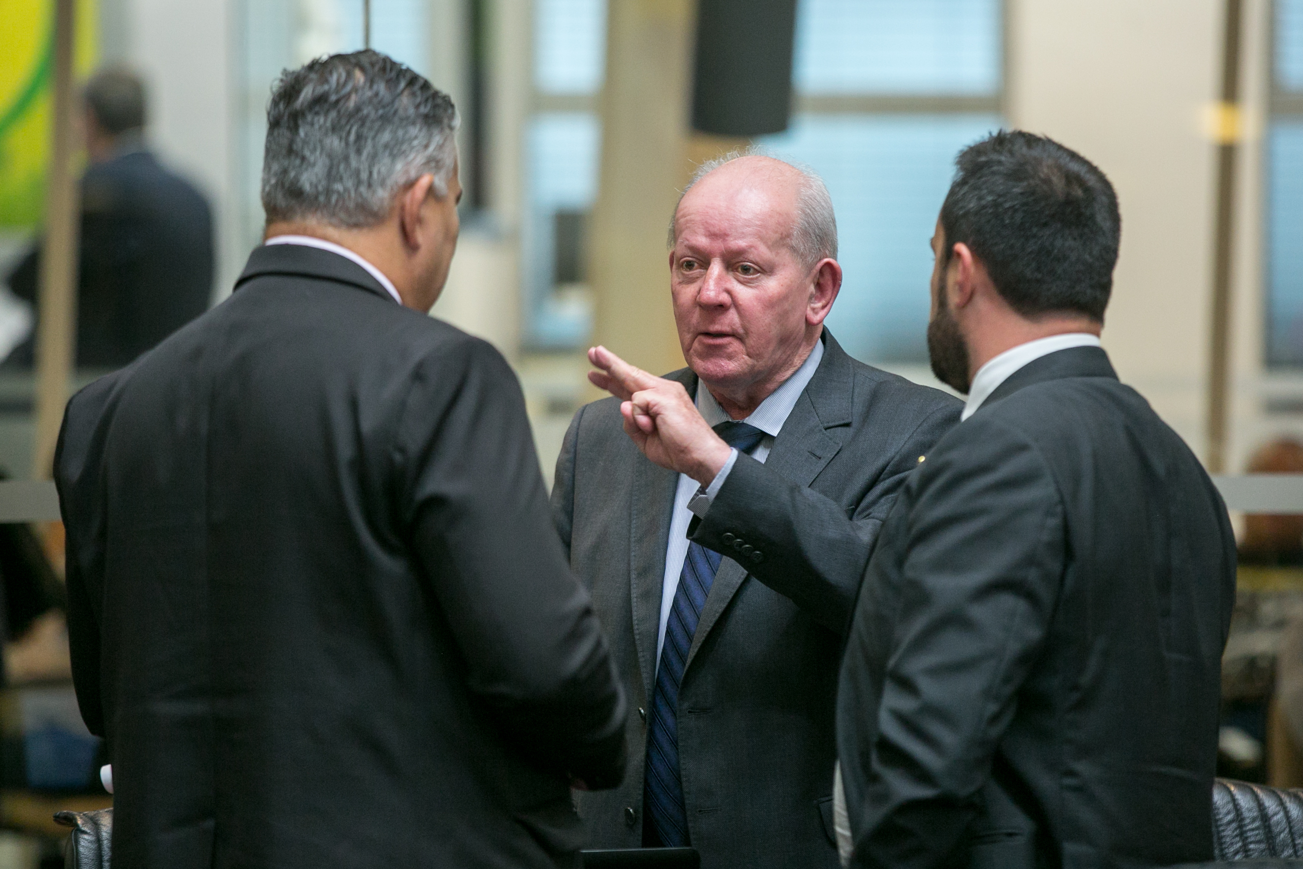 Deputado Sargento Lima (PSL), Deputado Marcos Vieira (PSDB) e Deputado Marcius Machado (PR)