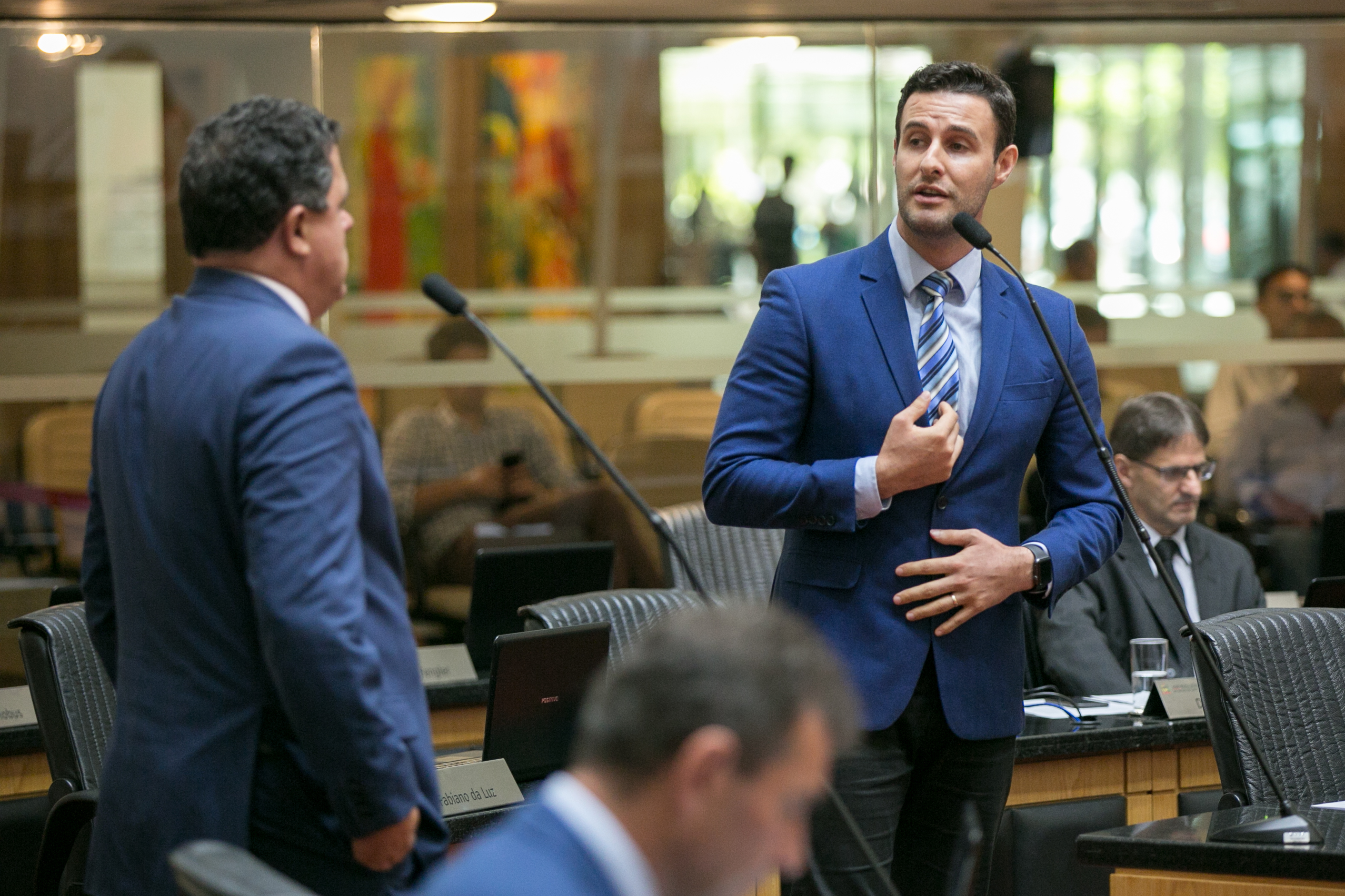 Deputado Ivan Naatz (PL) e Deputado Felipe Estevão (PSL)