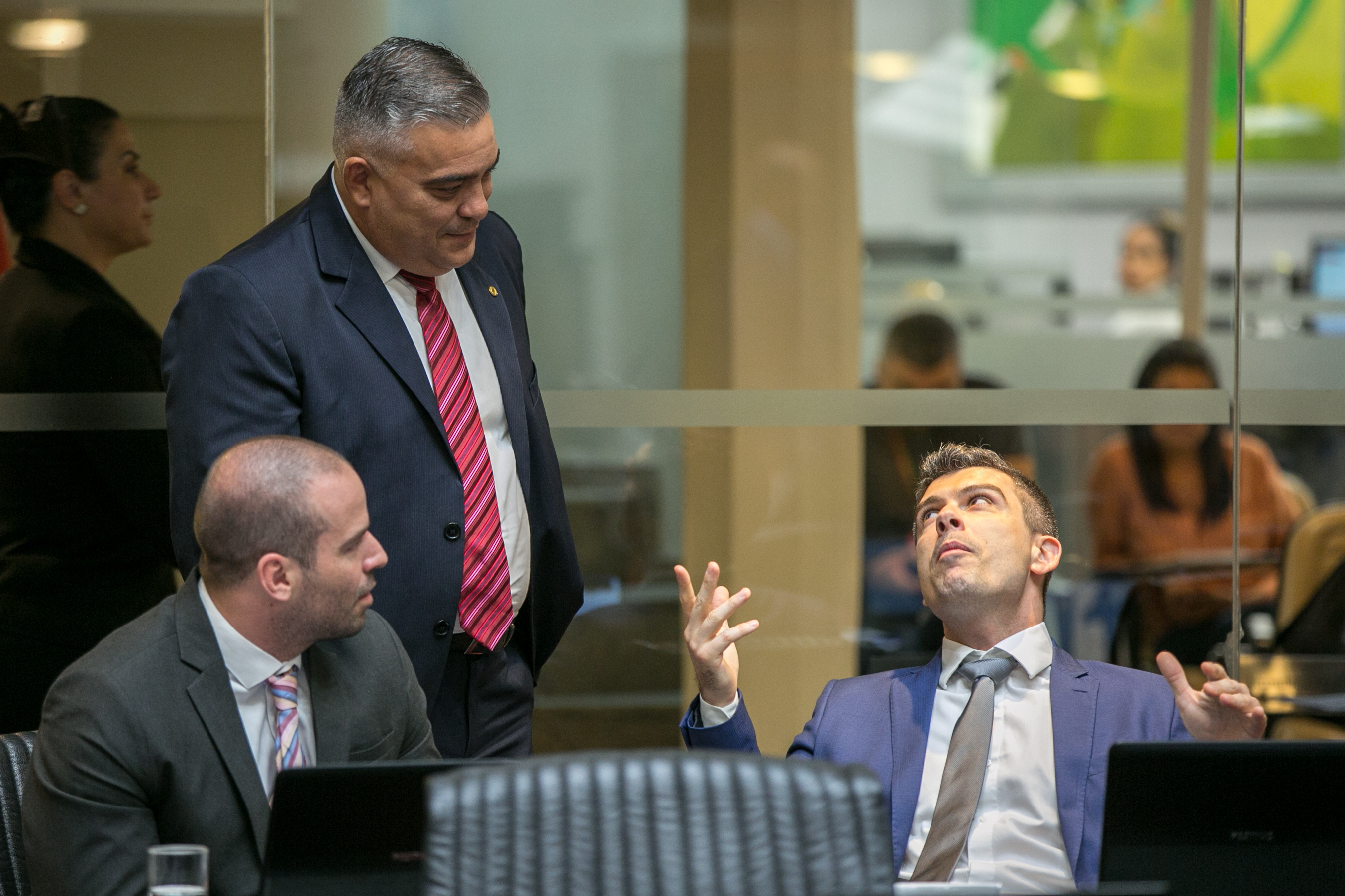 Deputado Jessé Lopes (PSL), Deputado Sargento Lima (PSL) e Deputado Bruno Souza (NOVO)