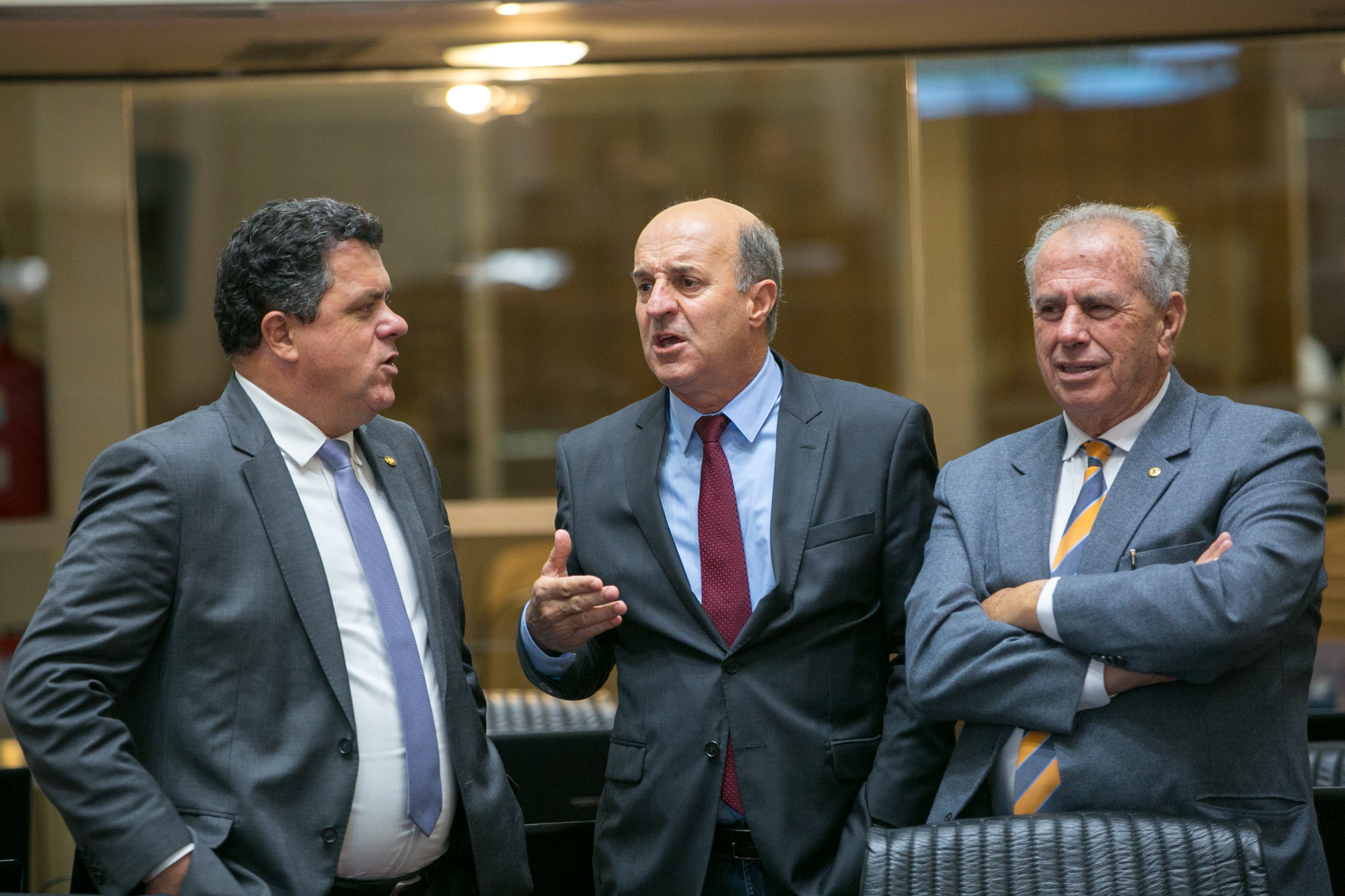 Deputado Ivan Naatz (PL), Deputado José Milton Scheffer (PP) e Deputado Nazareno Martins (PSB)
