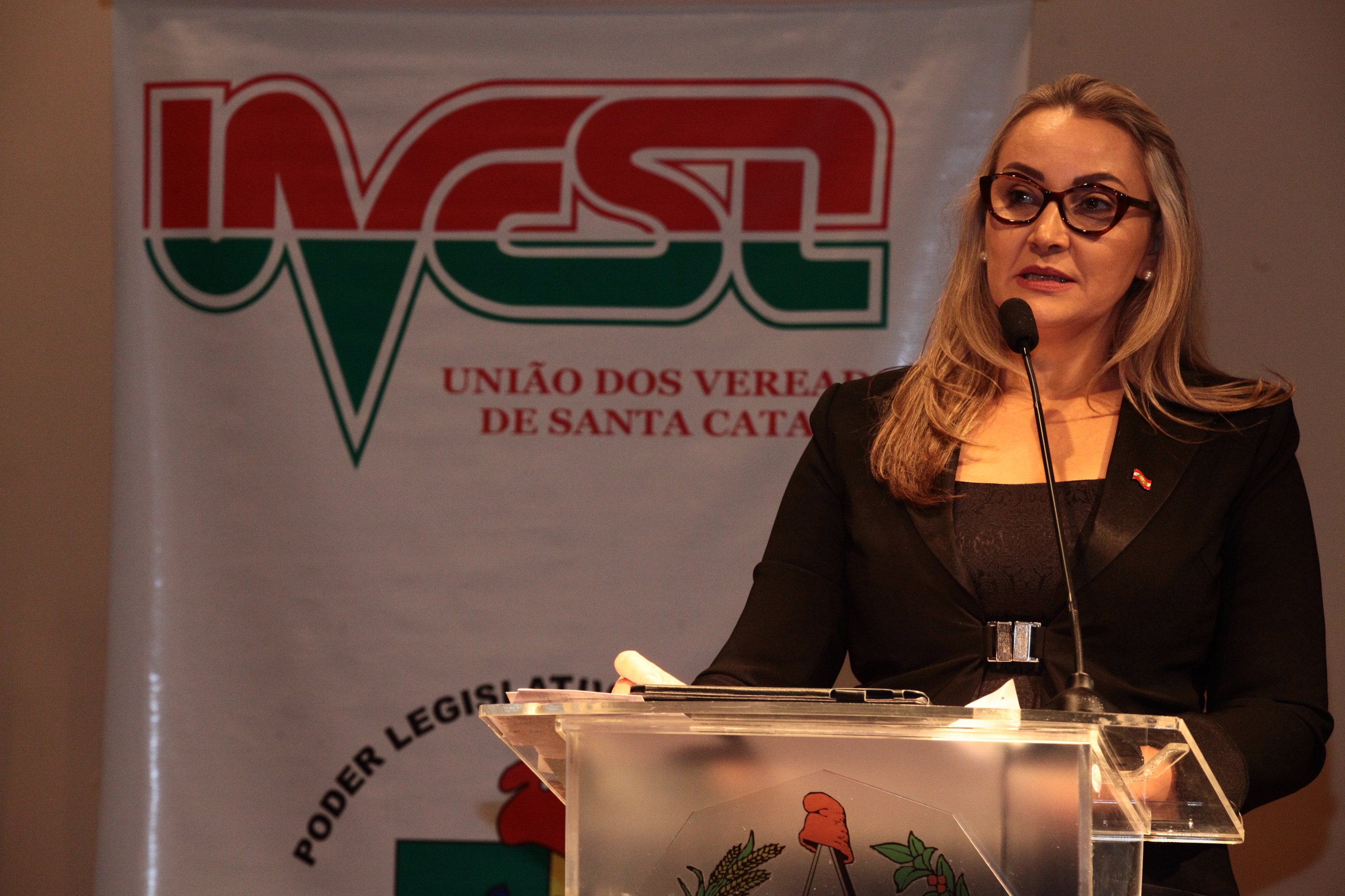 Encontro Estadual de Vereadores 2020 pela União dos Vereadores de Santa Catarina (UVESC) - Daniela Cristina Reinehr, vice governadora de SC