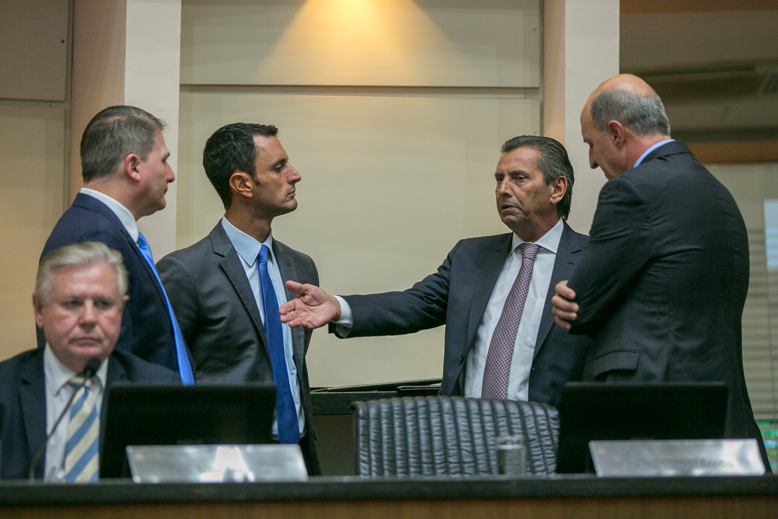 Deputado Altair Silva (PP), Deputado João Amin (PP), Deputado Julio Garcia (PSD) e Deputado José Milton Scheffer (PP)