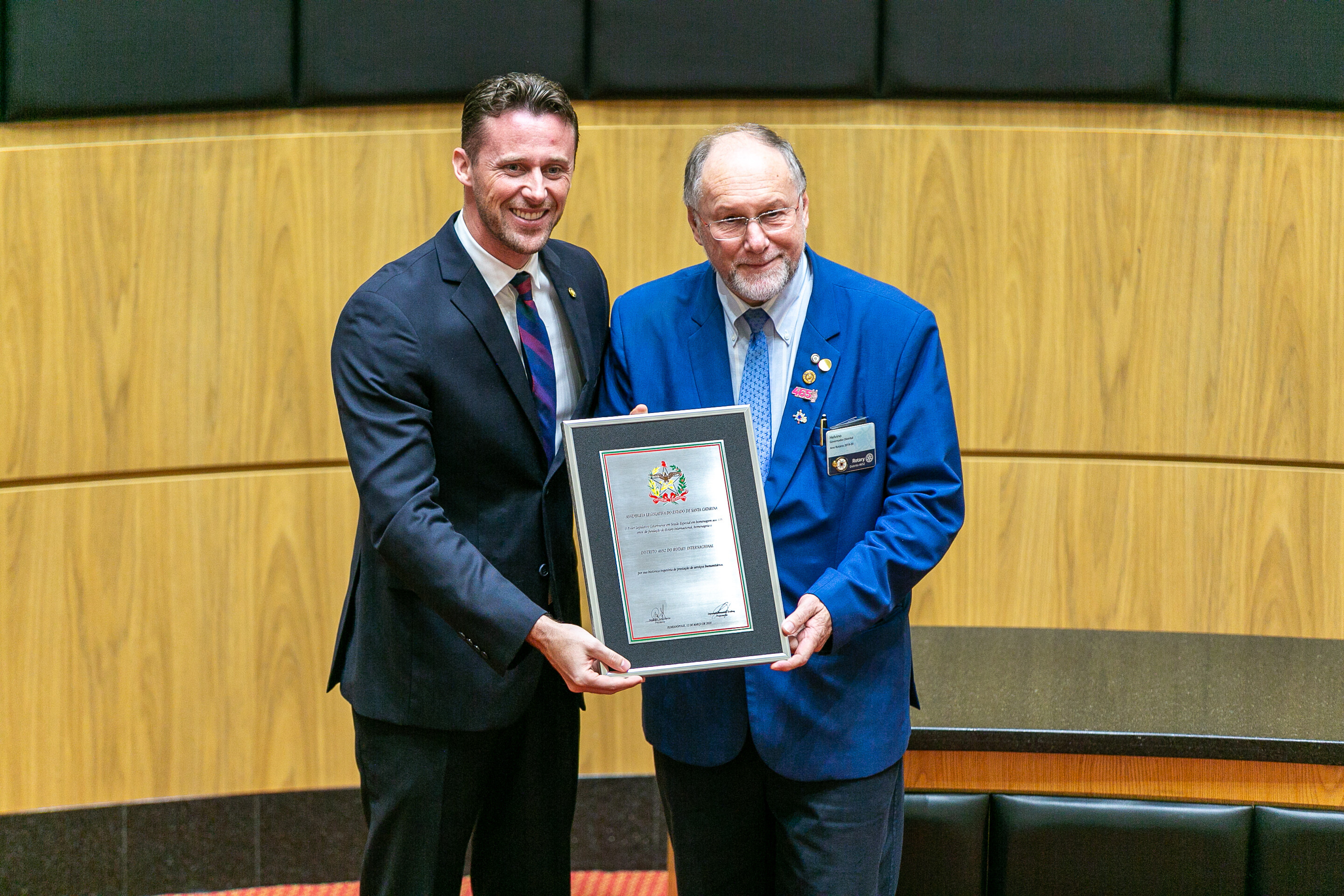 Rotary Internacional recebe homenagem pelos 115 anos de fundação