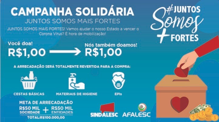 Covid-19: servidores da Alesc lançam campanha para arrecadação de fundos