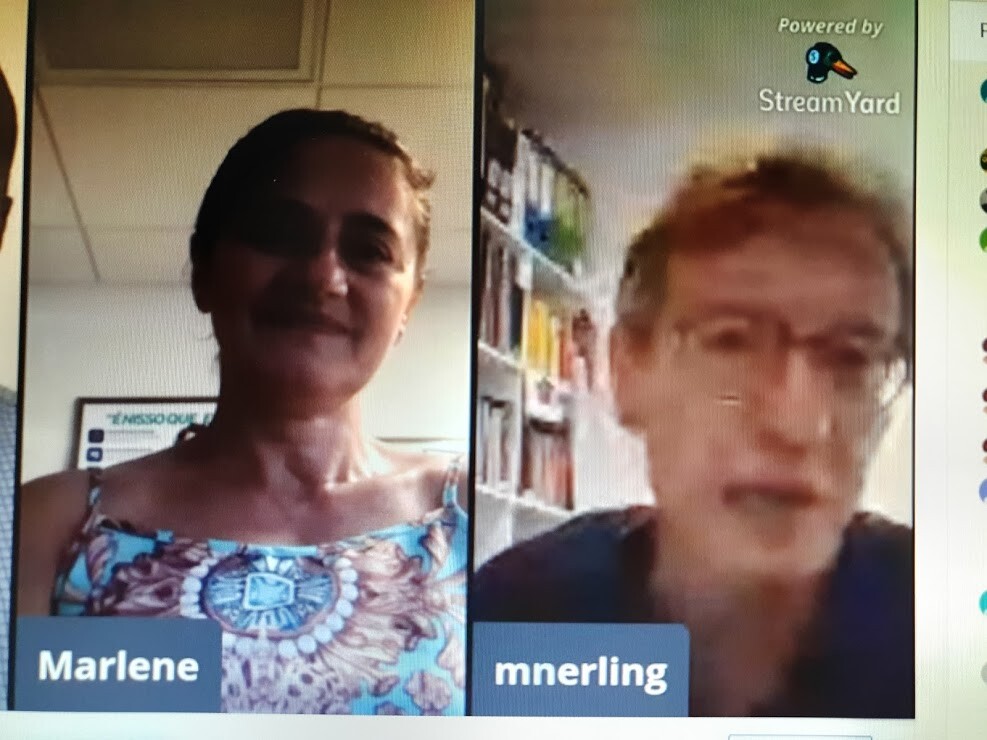 Live reuniu a presidente da Escola do Legislativo e o professor e doutor em Direito do Estado Marcelo Nerling. FOTO: Reprodução