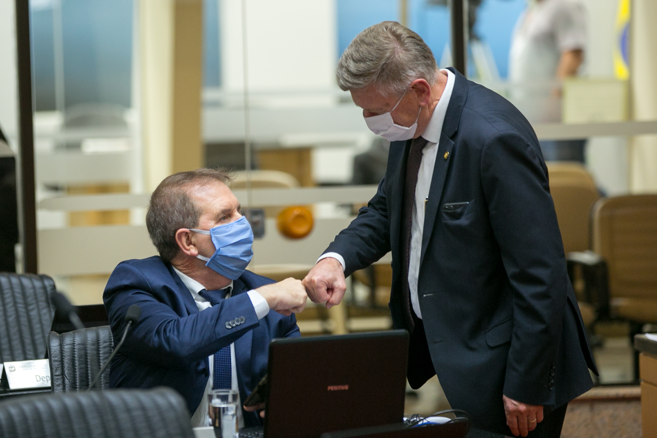 Deputado Maurício Eskudlark (PL) e Deputado Milton Hobus (PSD)