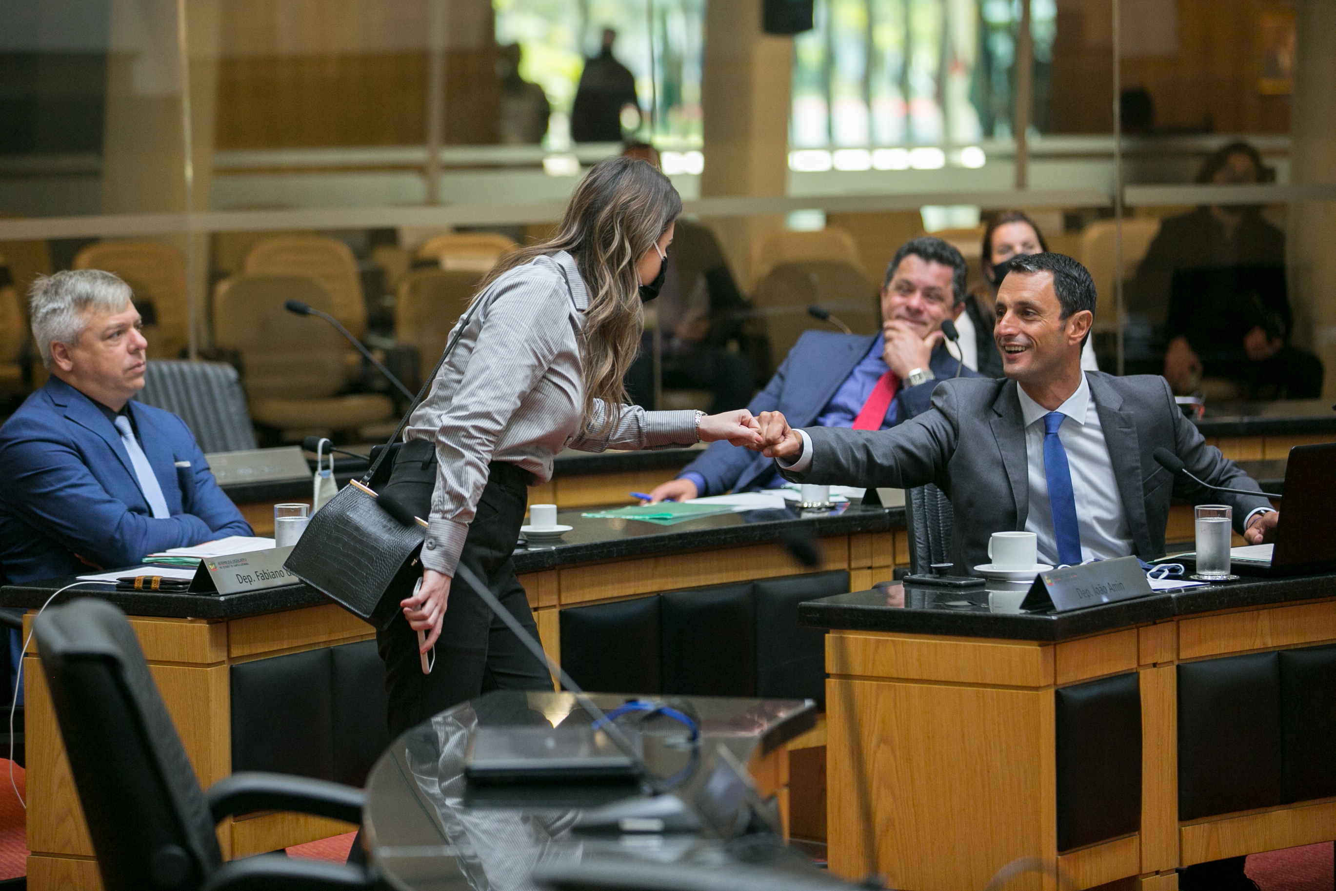 Deputada federal Caroline de Toni e Deputado João Amin (PP)