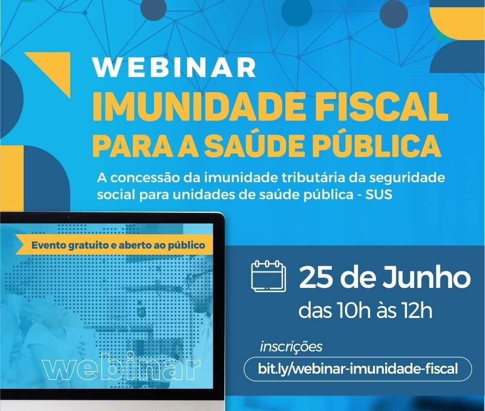 Webinar discute imunidade fiscal para unidades de saúde pública