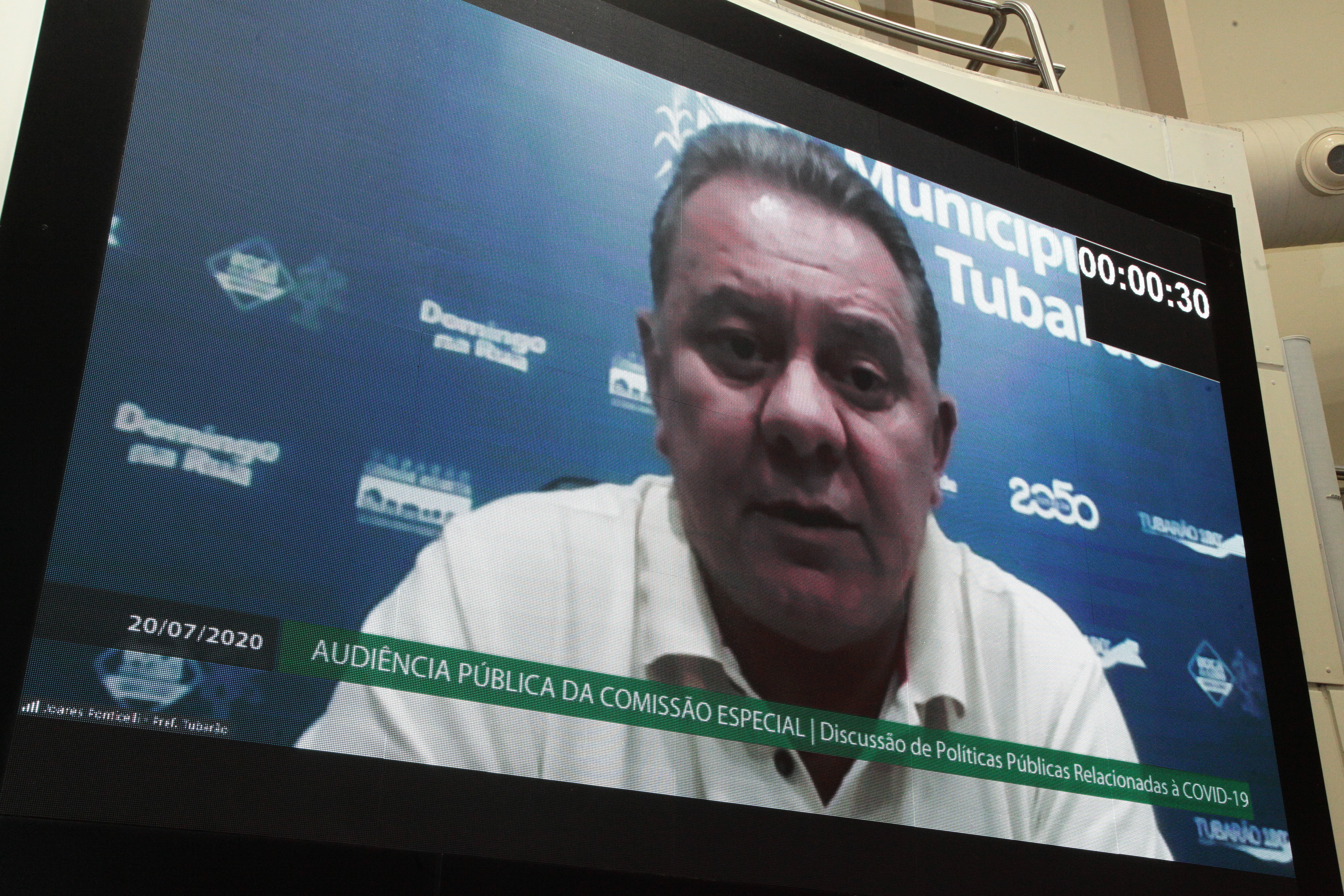 Audiência Pública - Políticas Públicas Relacionas à Covid-19 - Joares Ponticelli, prefeito de Tubarão