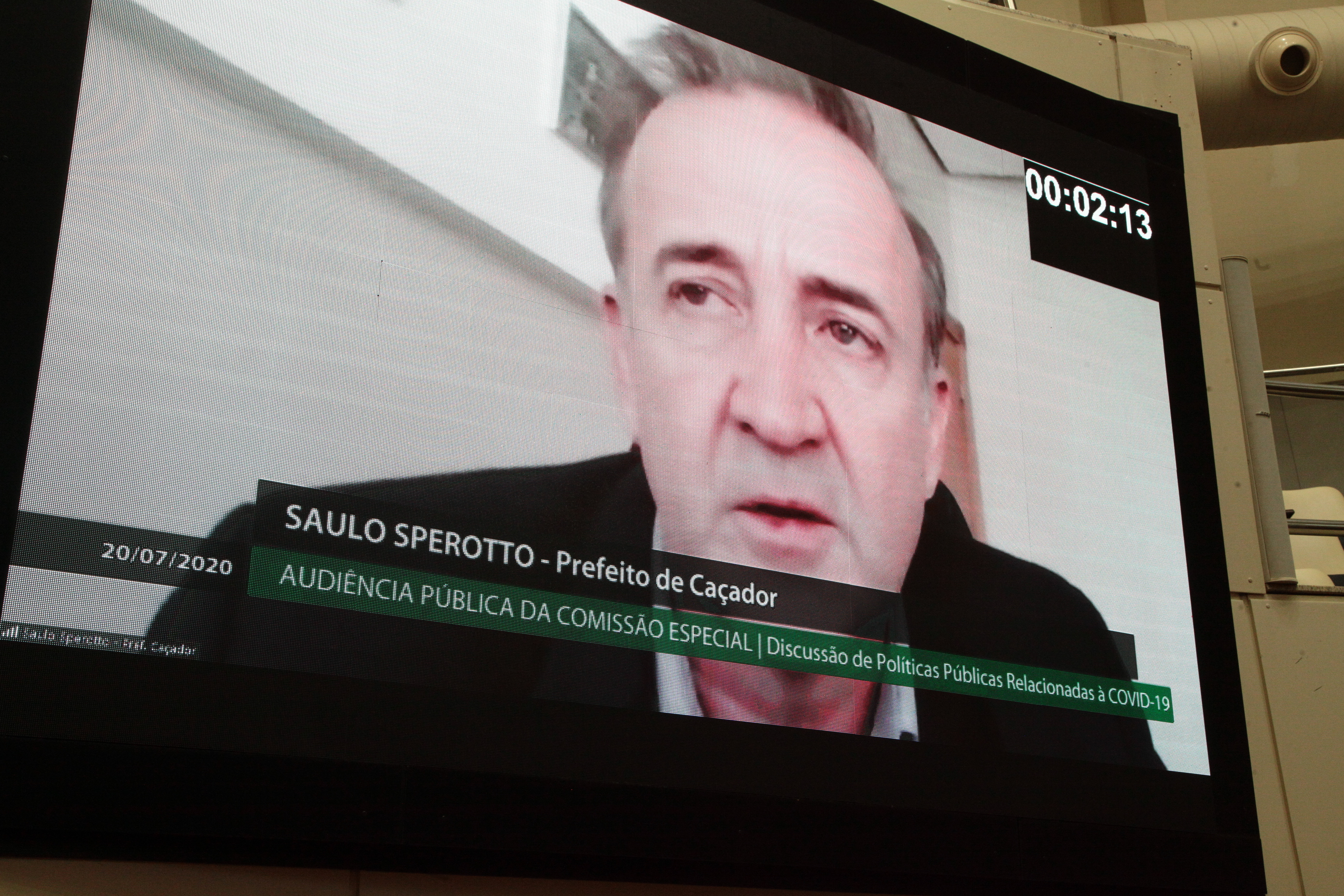 Audiência Pública - Políticas Públicas Relacionas à Covid-19 - Saulo Sperotto, prefeito de Caçador