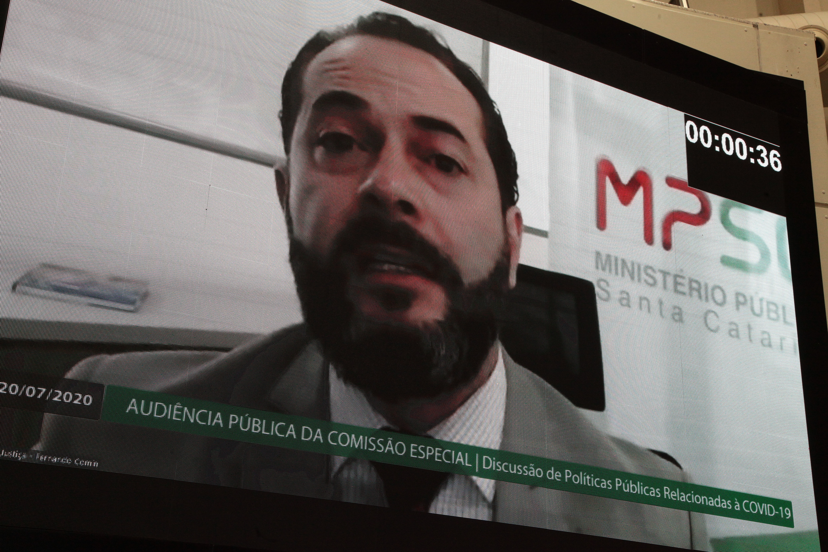 Audiência Pública - Políticas Públicas Relacionas à Covid-19 - Doutor  Fernando Comin, procurador geral (MPSC)