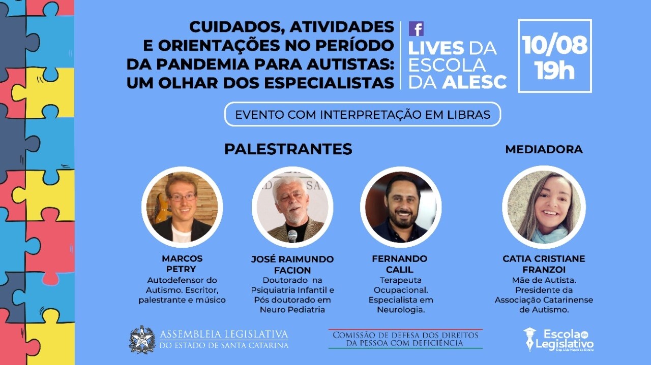 Autismo: live debate cuidados e orientações durante a pandemia