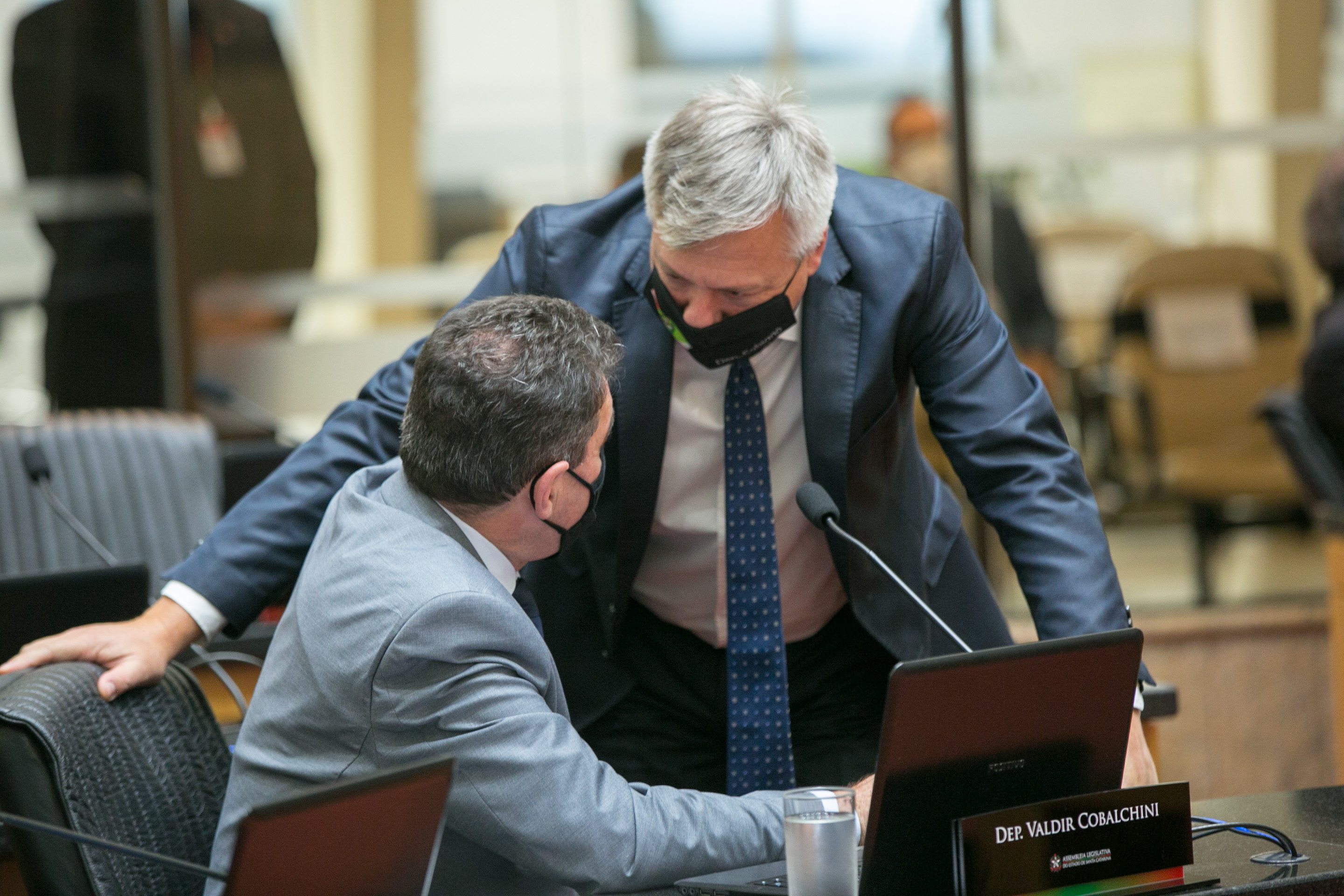 Deputado Fabiano da Luz (PT) e Deputado Valdir Cobalchini (MDB)