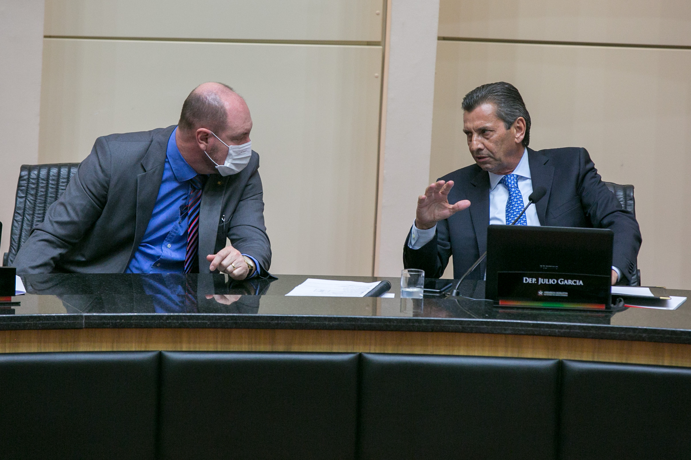 Deputado Mauro de Nadal (MDB)  e Deputado Julio Garcia (PSD)