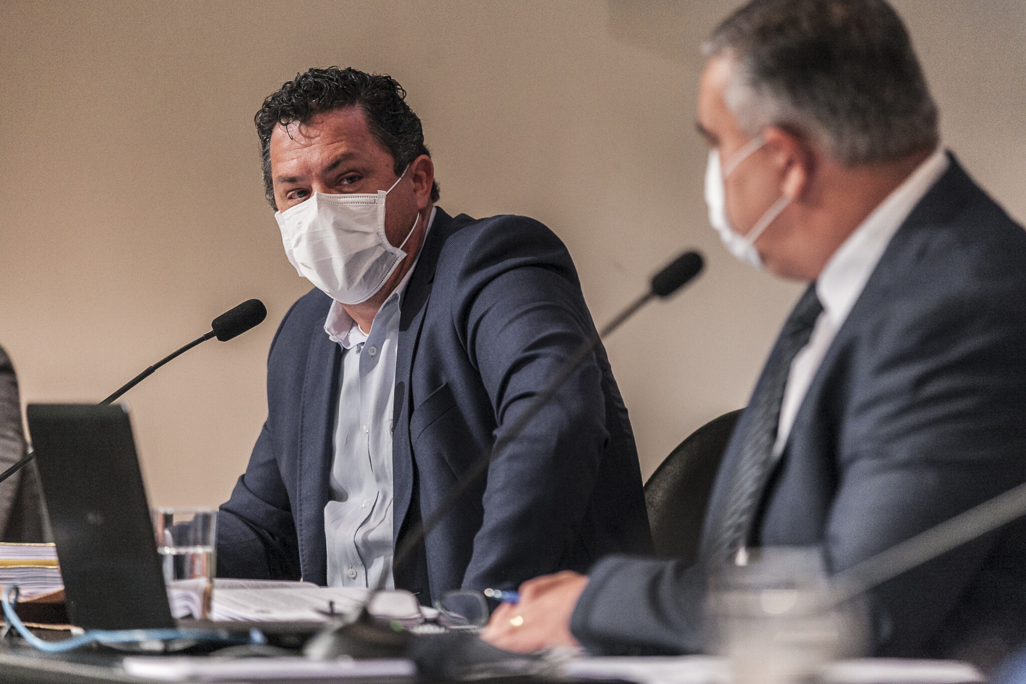 Presidente e relator da CPI dos Respiradores , deputados Sargento Lima e Ivan Naatz