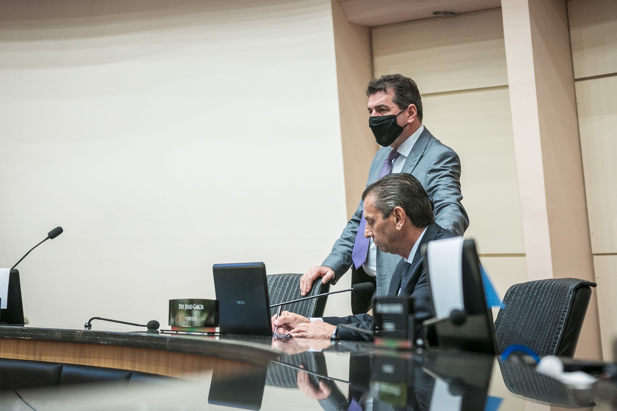 Deputado Júlio Garcia (PSD) e Deputado Valdir Cobalchini (MDB)