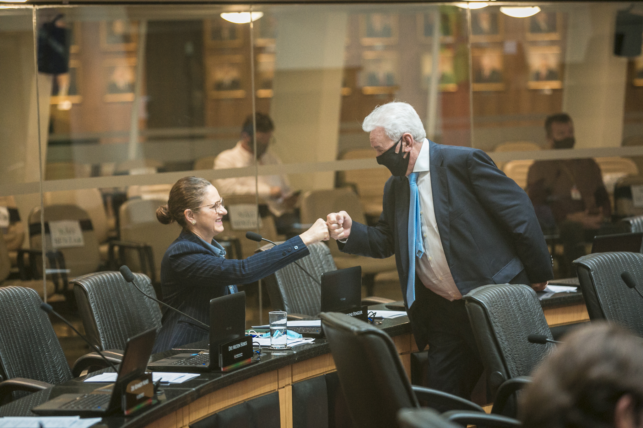 Deputado Moacir Sopelsa (MDB) e Deputada Marlene Fengler (PSD)
