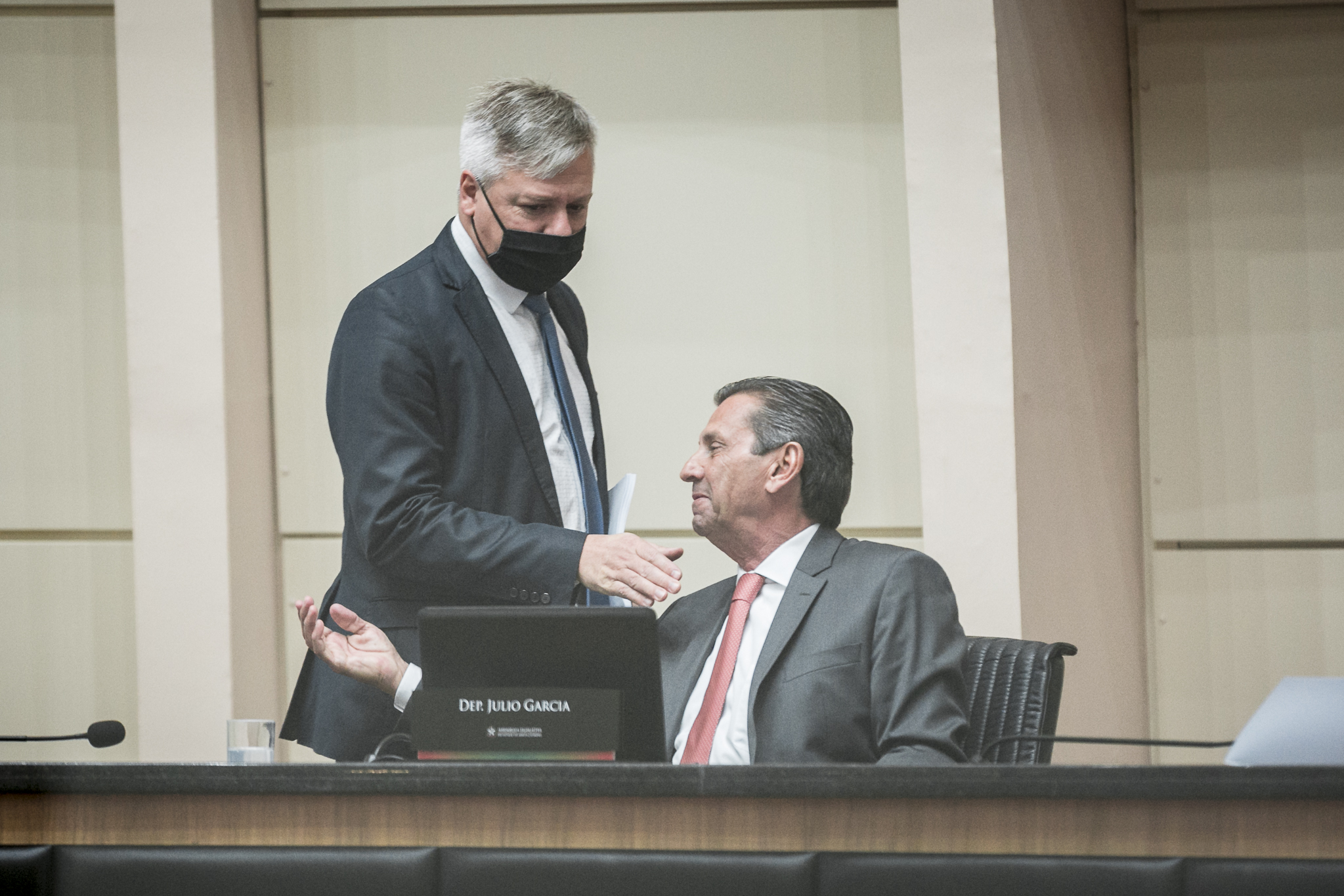 Deputado Júlio Garcia (PSD) e Deputado Fabiano da Luz (PT)