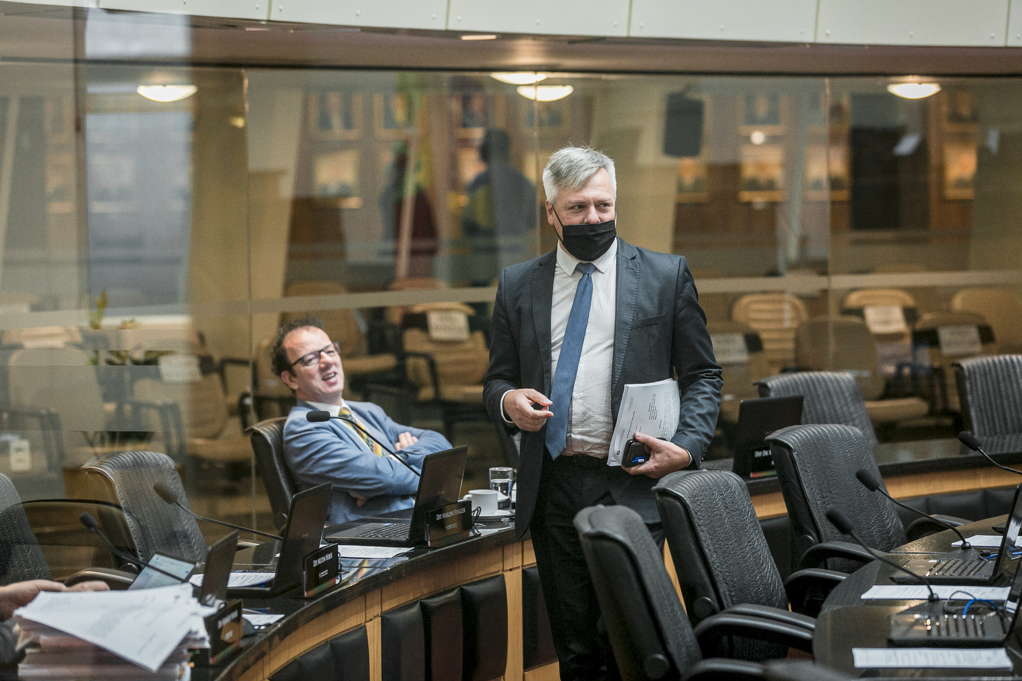 Deputado Fabiano da Luz (PT) e Deputado Ismael Santos (PSD)