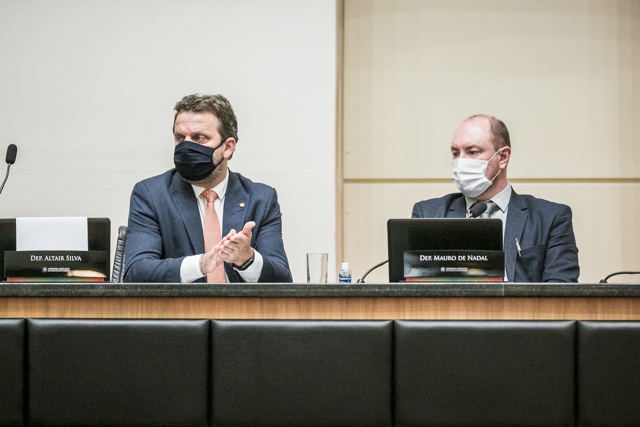 Deputado Mauro de Nadal (MDB) e Deputado Jerry Comper (MDB)