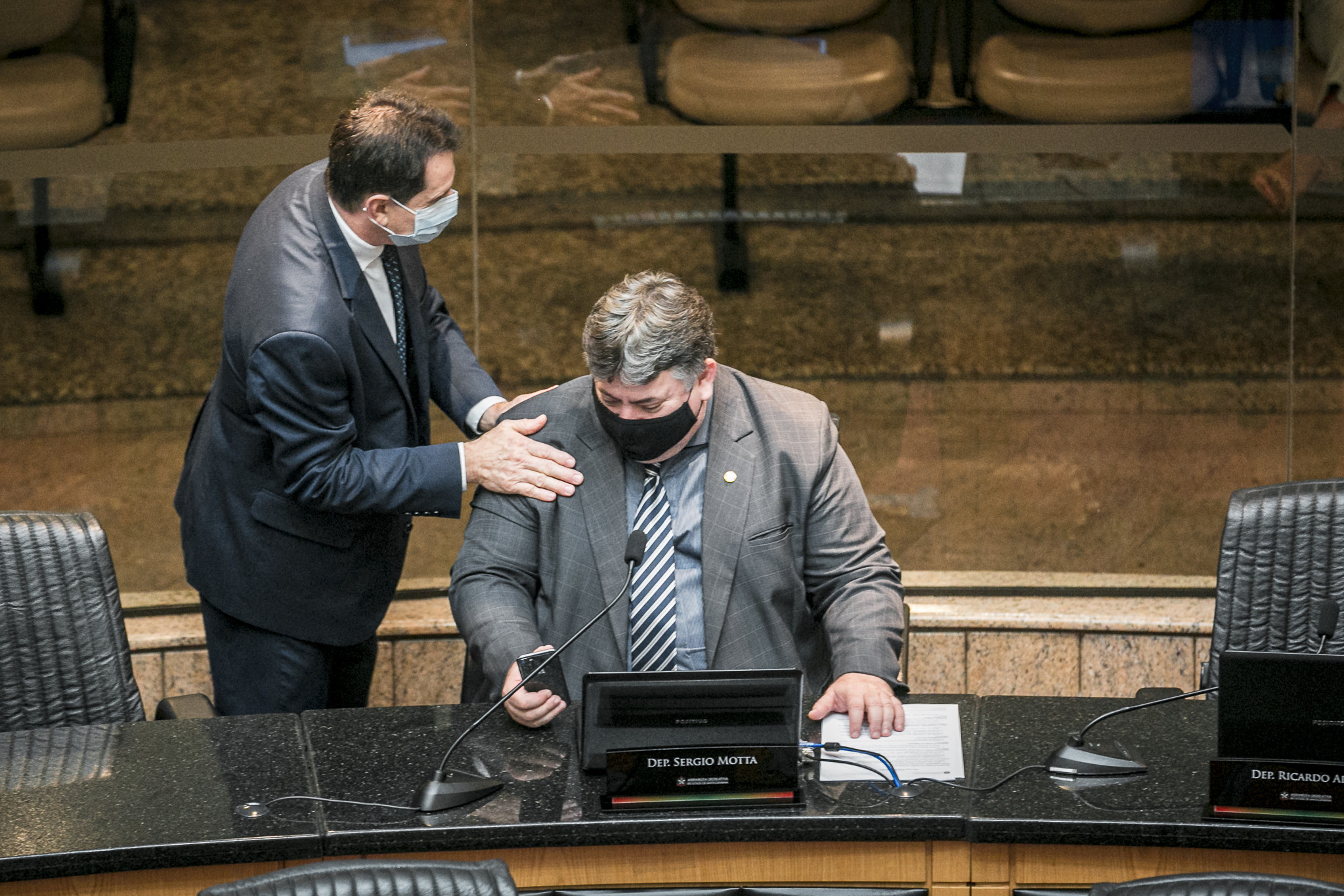 Deputado Coronel Onir Mocelin (PSL) e Deputado Sérgio Motta (Republicanos)