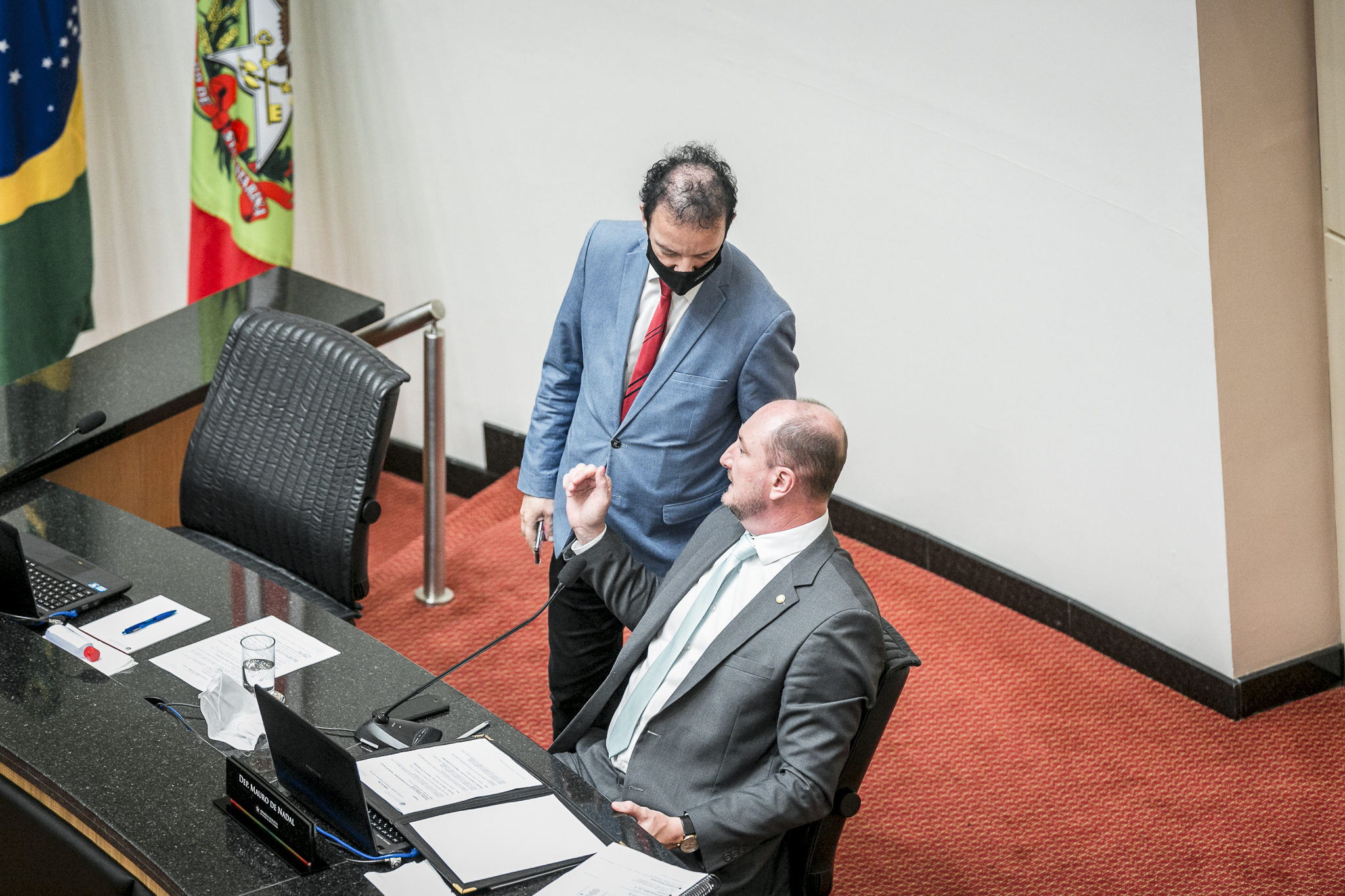 Deputado Ismael Santos (PSD) e Deputado Mauro de Nadal (MDB)