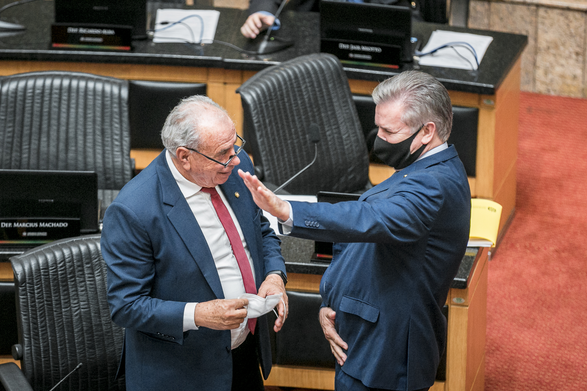 Deputado Cesar Valduga (PCdoB) e Deputado Nazareno Martins (PSB)