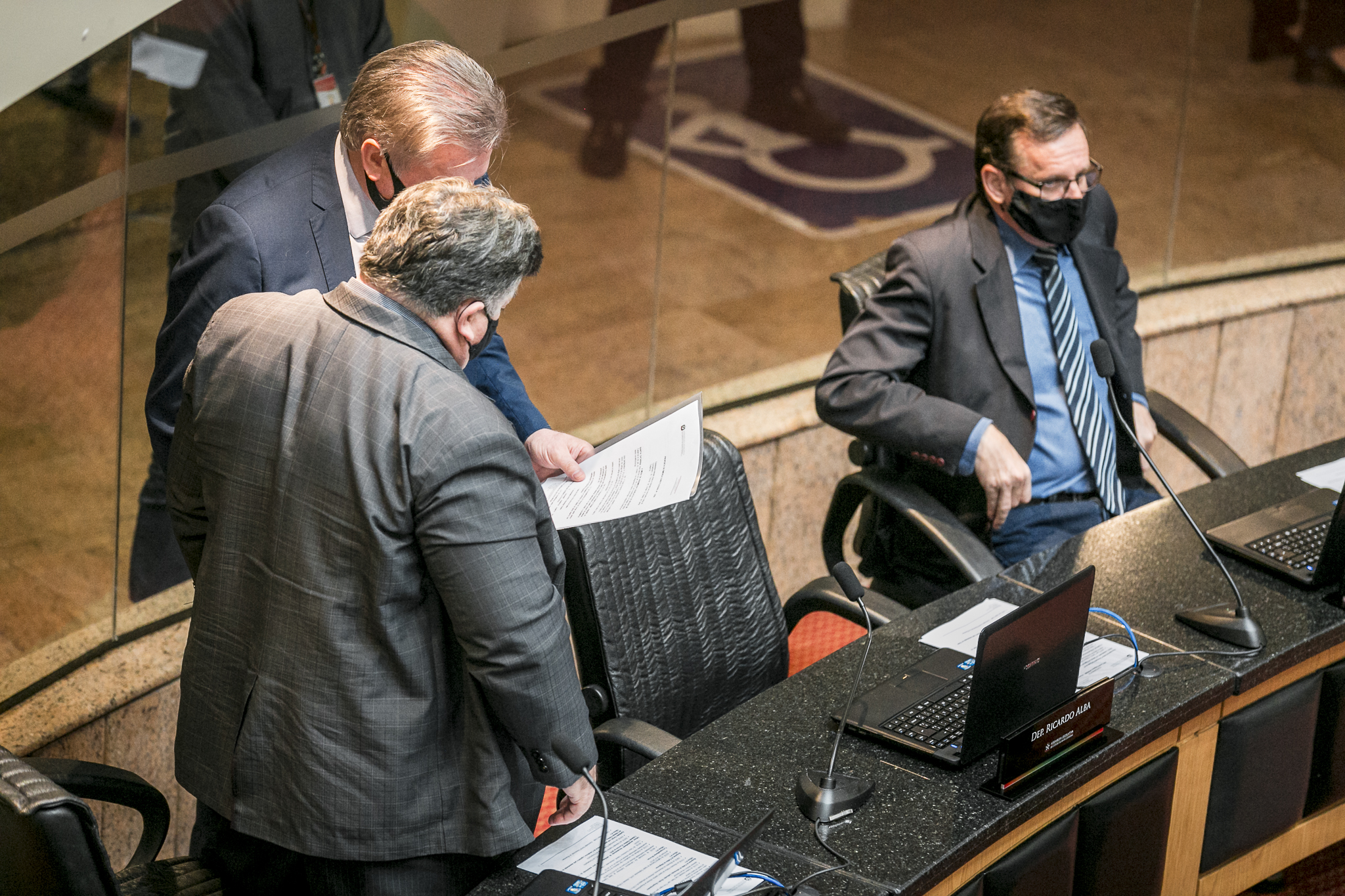 Deputado Sérgio Motta (Republicanos) e Deputado Cesar Valduga (PCdoB)