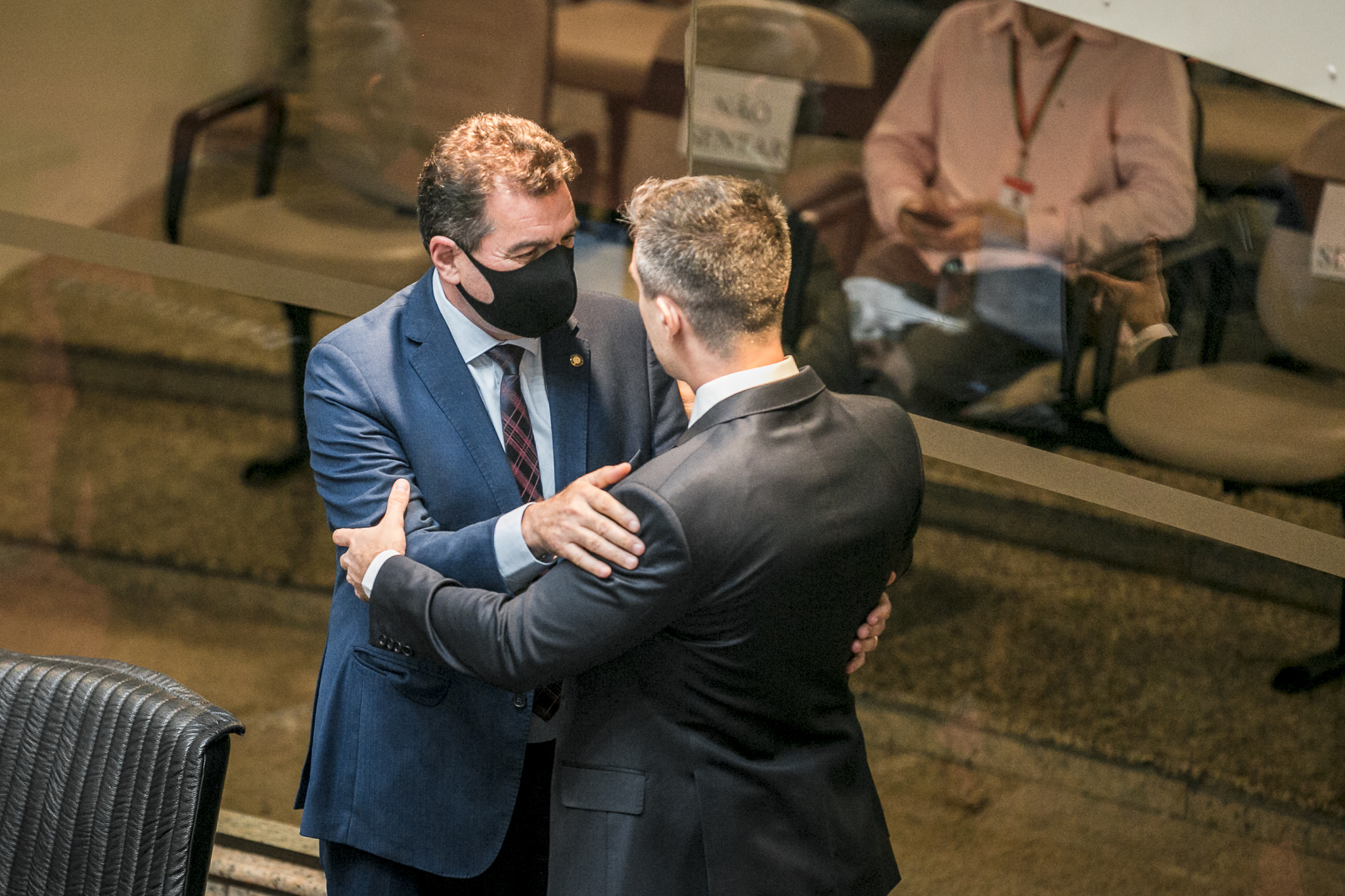 Deputado Valdir Cobalchini (MDB) e Deputado Bruno Souza (NOVO)