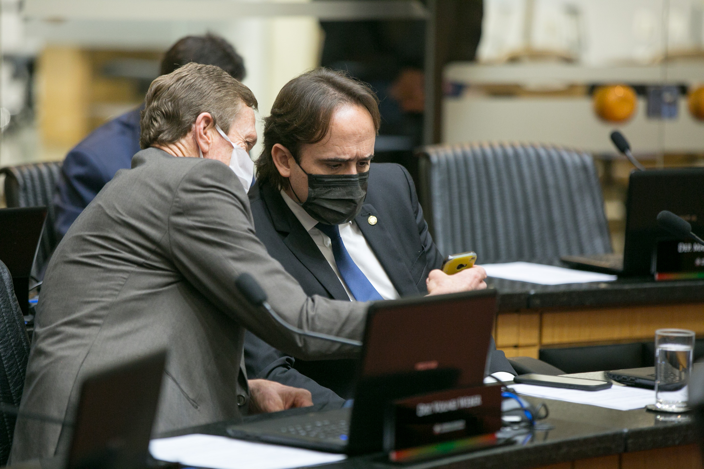 Deputado Volnei Weber (MDB) e Deputado Carlos Humberto (PL)