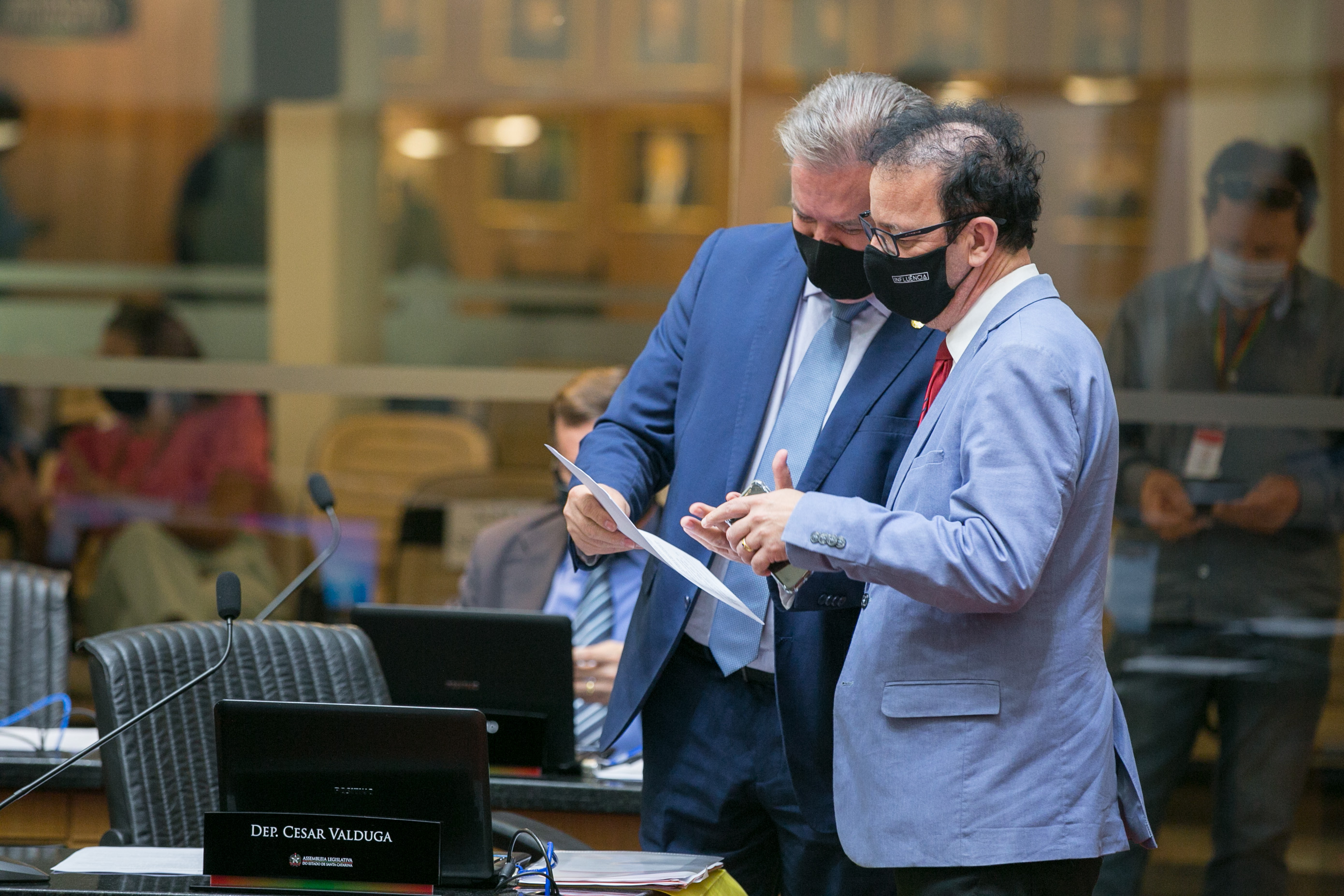 Deputado Cesar Valduga (PCdoB) e Deputado Ismael dos Santos (PSD)